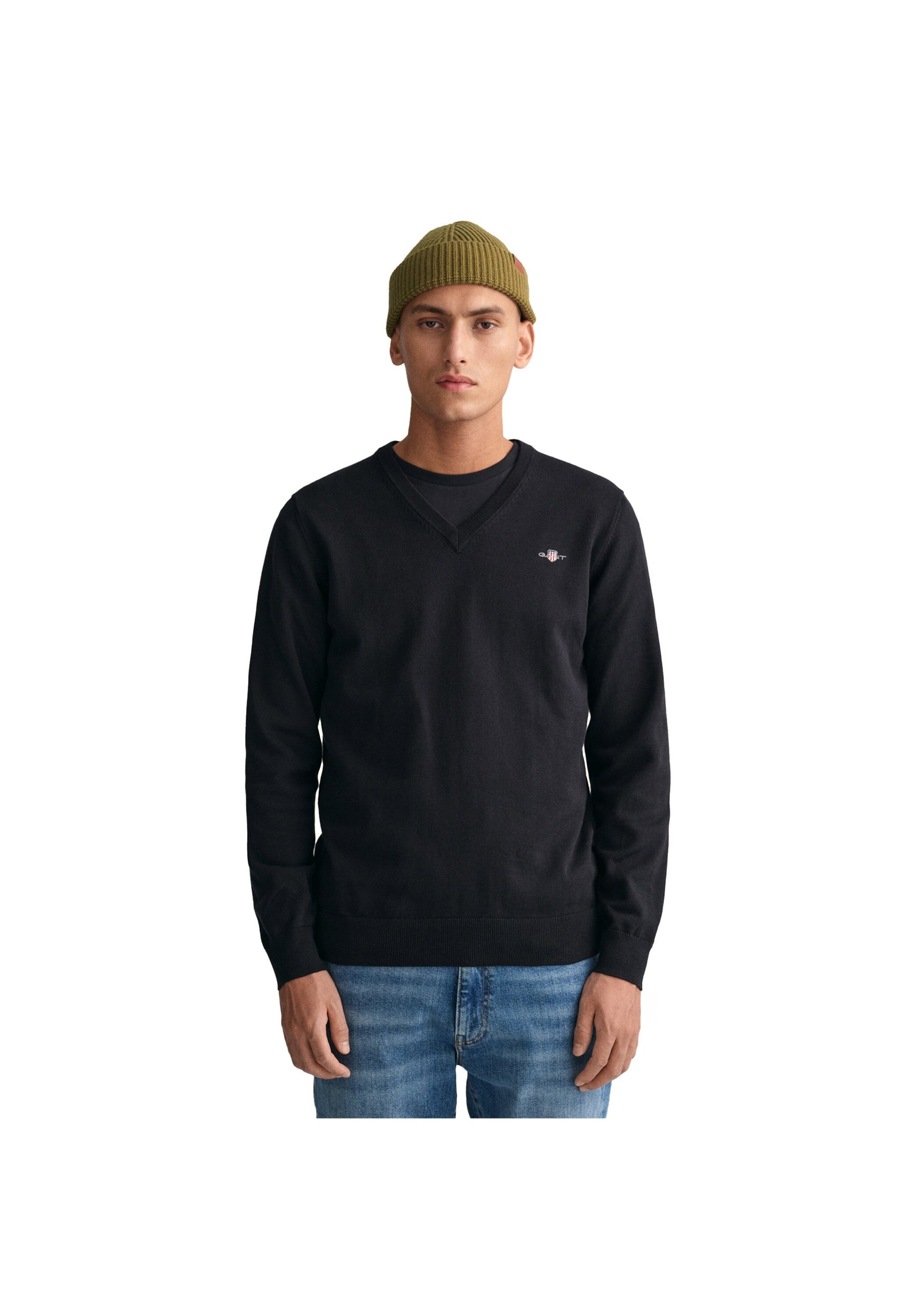 Gant Sweater »Strickpullover CLASSIC COTTON V-NECK«