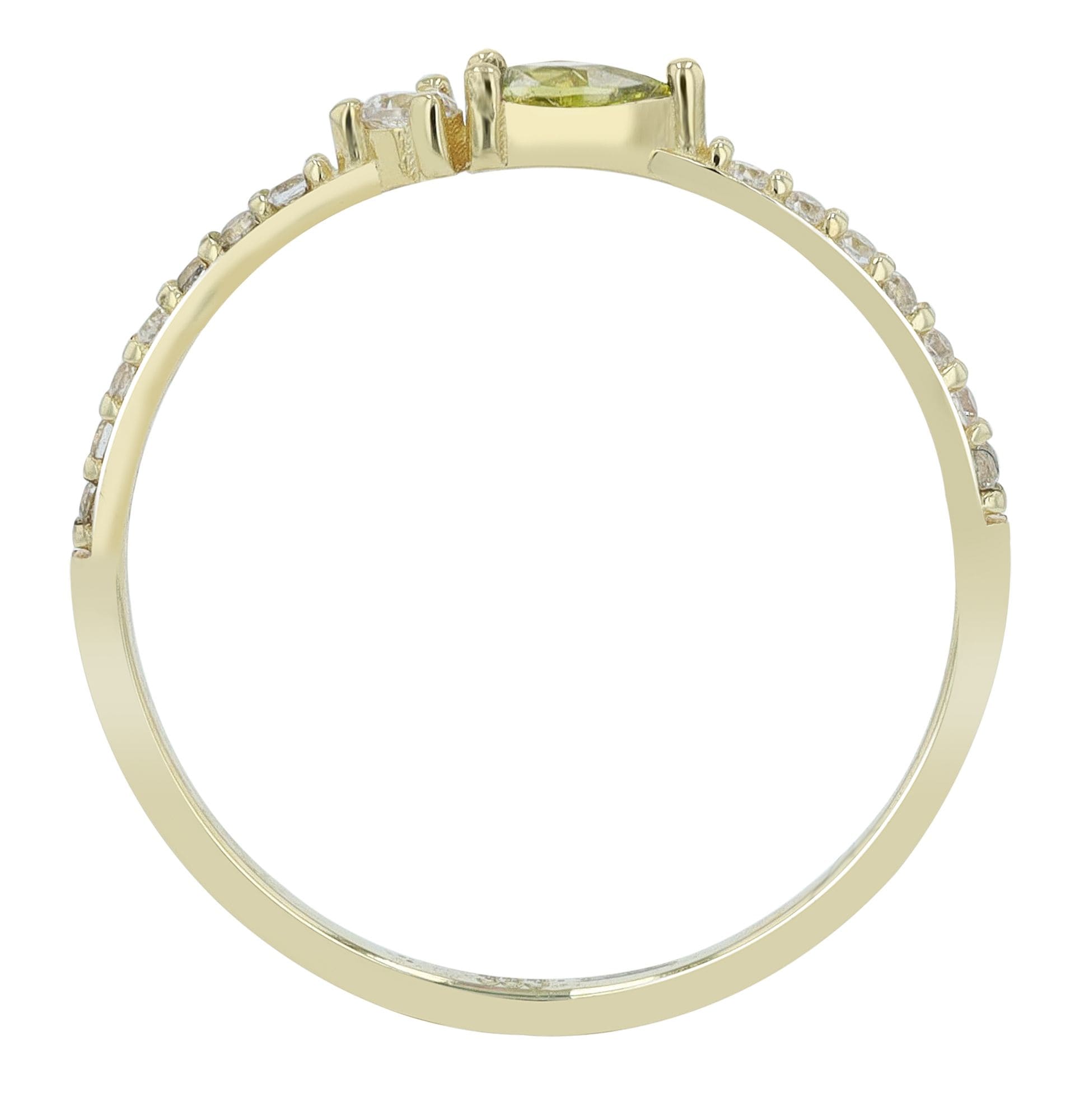Adelia´s Fingerring »Adelia's Damen Ring aus 333 Gold mit Zirkonia«