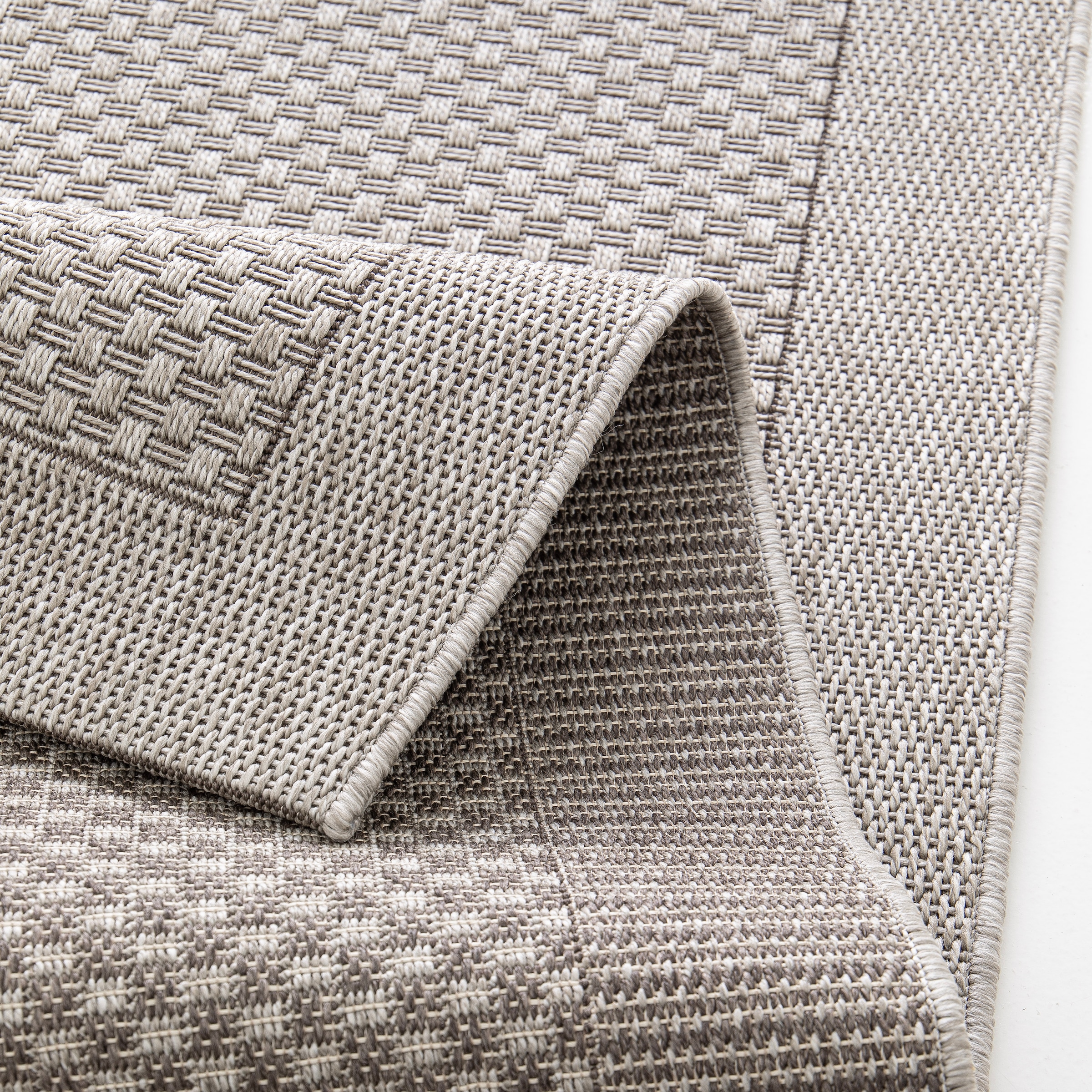 OTTO home Teppich »Arona, Sisal-Optik mit Bordüre, auch für Balkon und Terrasse« rechteckig 7 mm Höhe In- und Outdoor geeignet, Wetterfest & UV-beständig