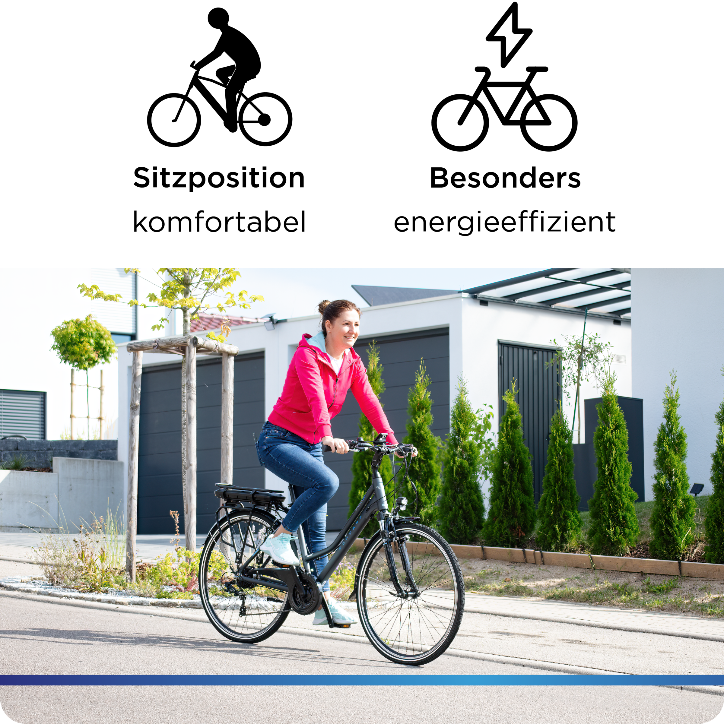 Zündapp »Green 7.7 Damen« 21 Gang Shimano Tourney Schaltwerk Kettenschaltung Heckmotor 250 W Pedelec, Elektrofahrrad für Damen