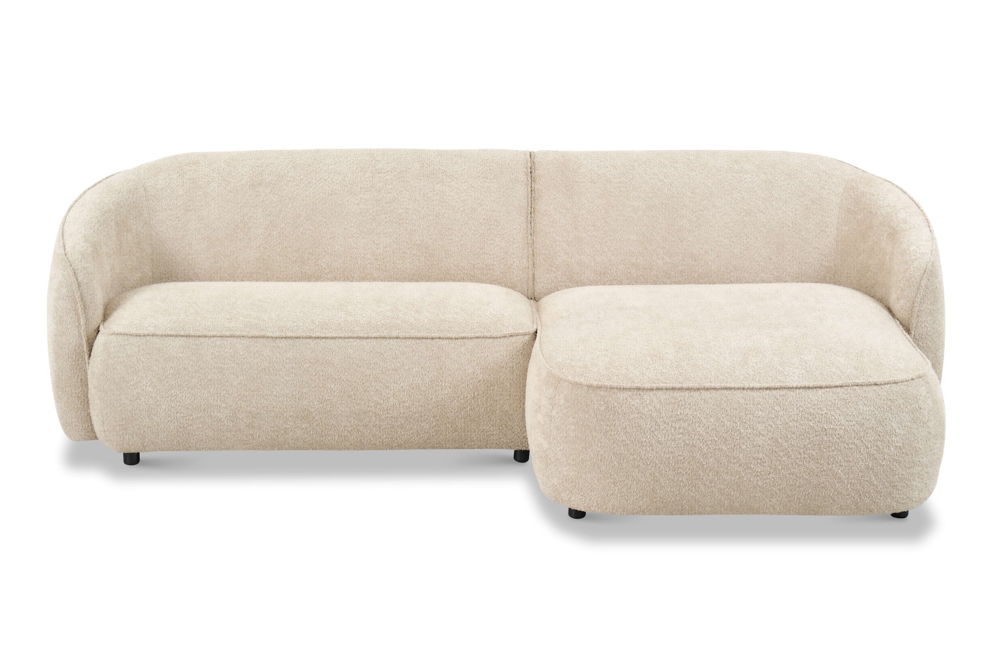 INOSIGN Ecksofa »Cosigo«, Breite 246 cm, 2 Chenille-Stoffe zur Auswahl, mit Kaltschaum