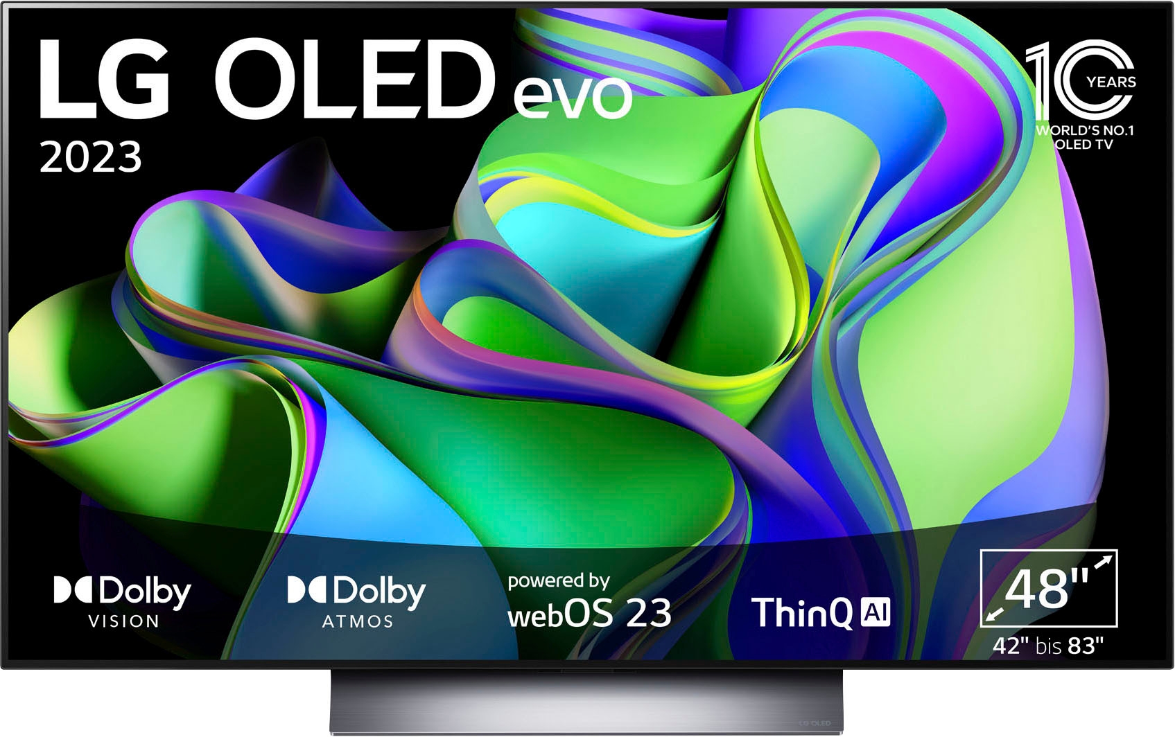 OLED-Fernseher, 121 cm/48 Zoll, 4K Ultra HD, Smart-TV, OLED evo, bis zu 120 Hz, α9...