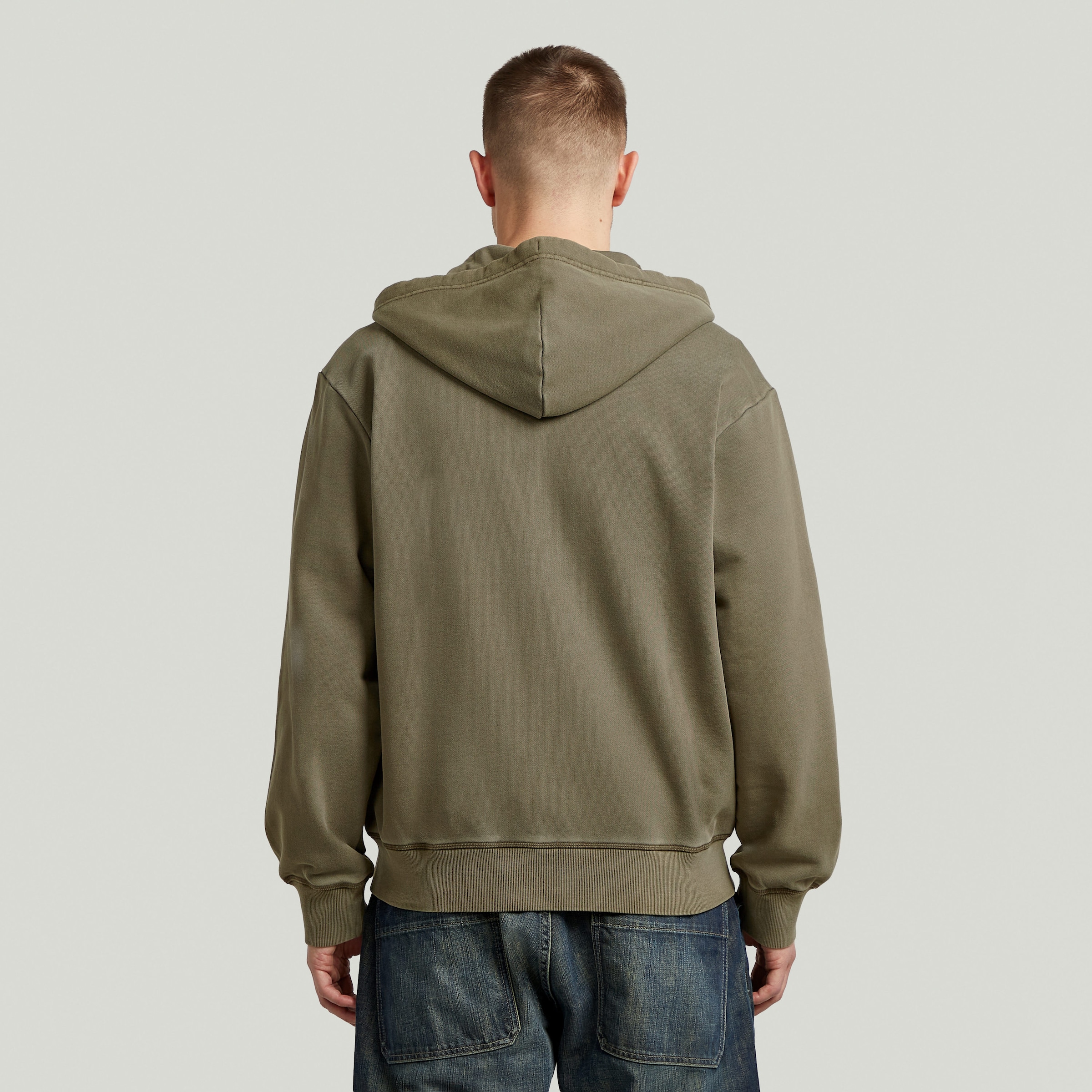 G-STAR Kapuzensweatjacke »Modern washed full zip hdd sw ls« in Baumwollqualität, Regular Fit