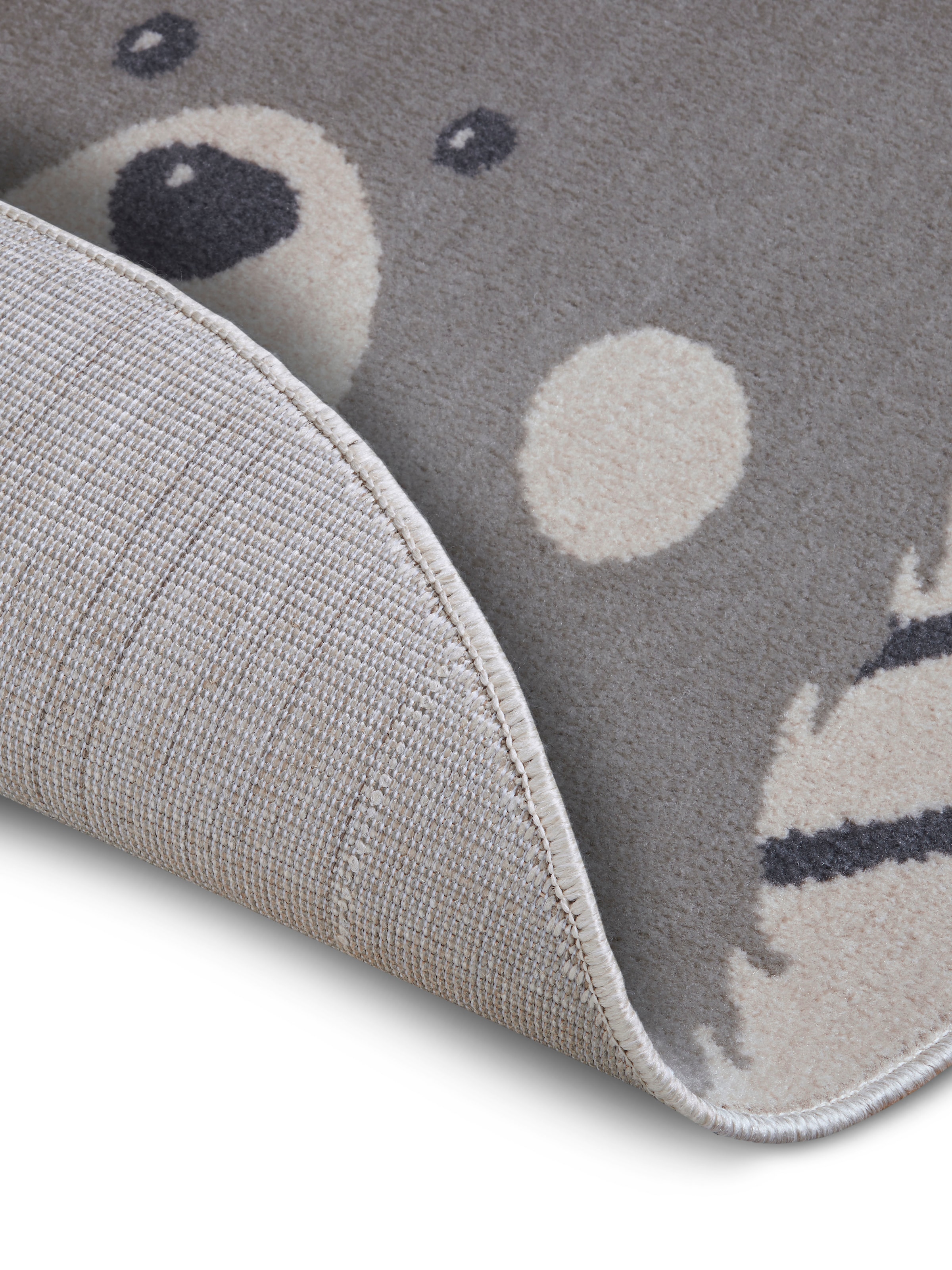 HANSE Home Kinderteppich »Adventures Bear«, rund, 8 mm Höhe, Spielteppich, fest, Kinderzimmer, Kurzflor, Spielunterlage