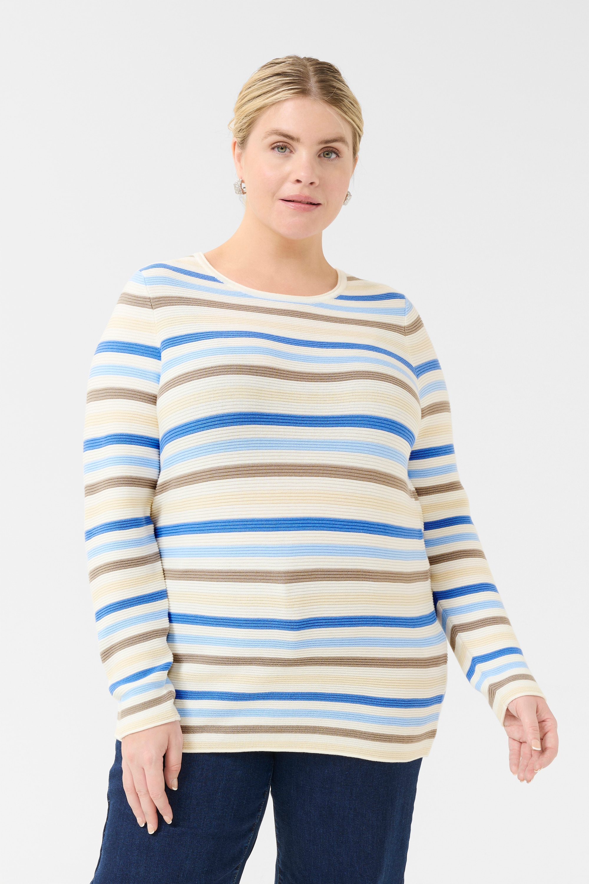 KAFFE Curve Strickpullover »Damen Strickpullover KCninka«