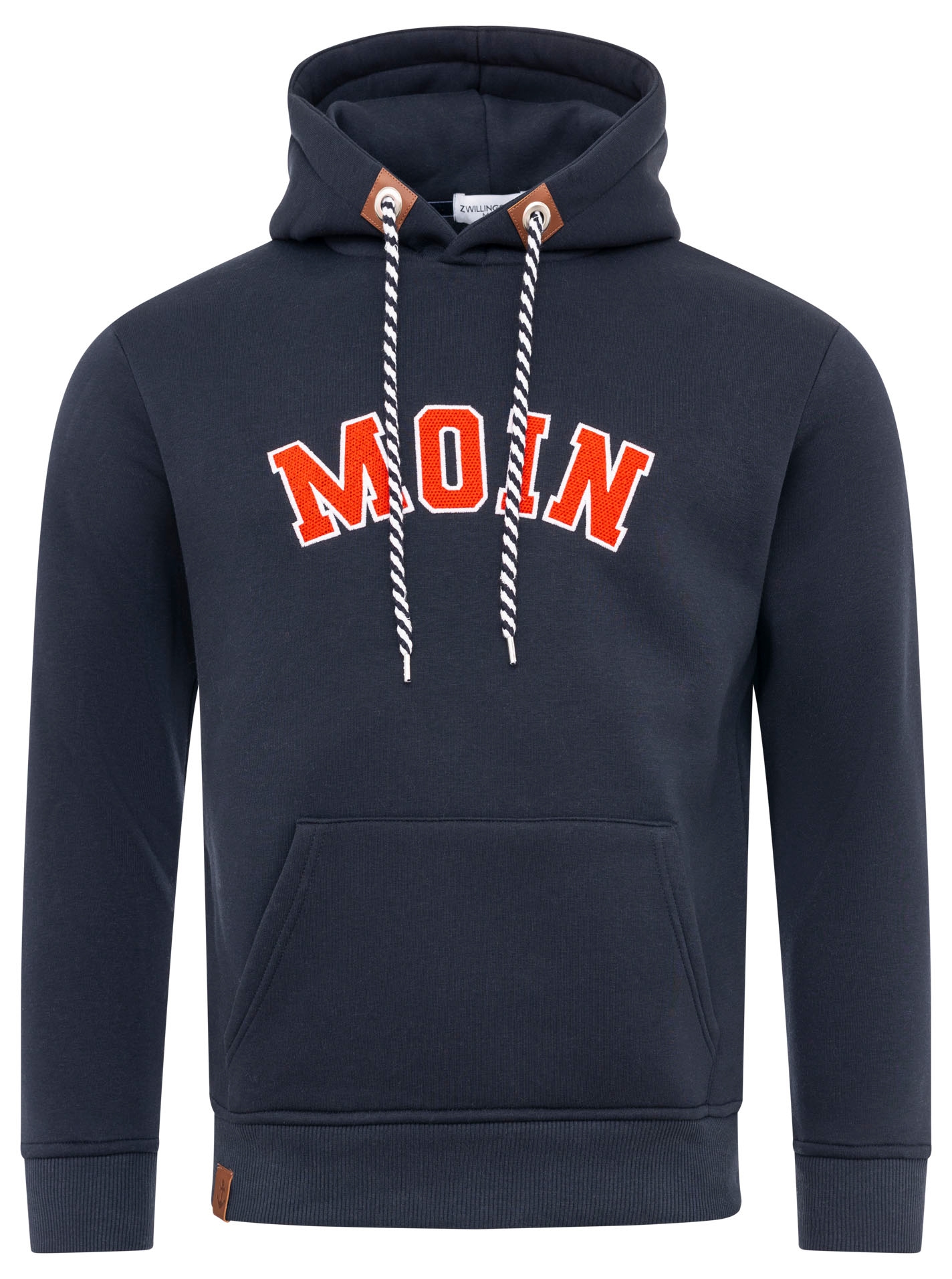 Zwillingsherz Hoodie »"MOIN Classic"«, mit norddeutschem "MOIN" gestickt und Taschen
