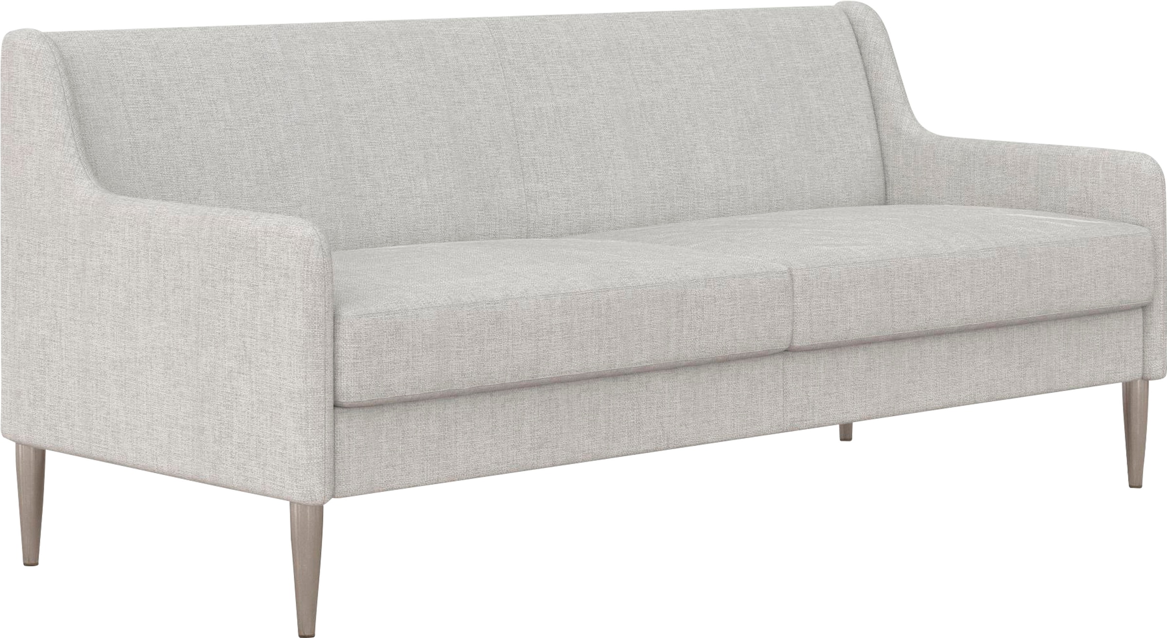 CosmoLiving by Cosmopolitan 3-Sitzer »Virginia«, (1 St.), Webstoff, Sitz und Rücken gepolstert, Beine aus Stahl, Sitzhöhe 42,5cm