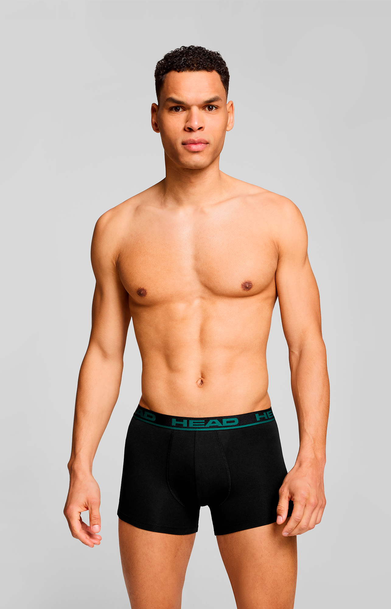 Head Boxershorts »HEAD BASIC BOXER 2P«, (2er Pack), mit elastischem Logobund