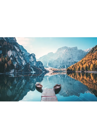 Leinwandbild »Pragser Wildsee«, Seelandschaft-Italien, (1 St.)