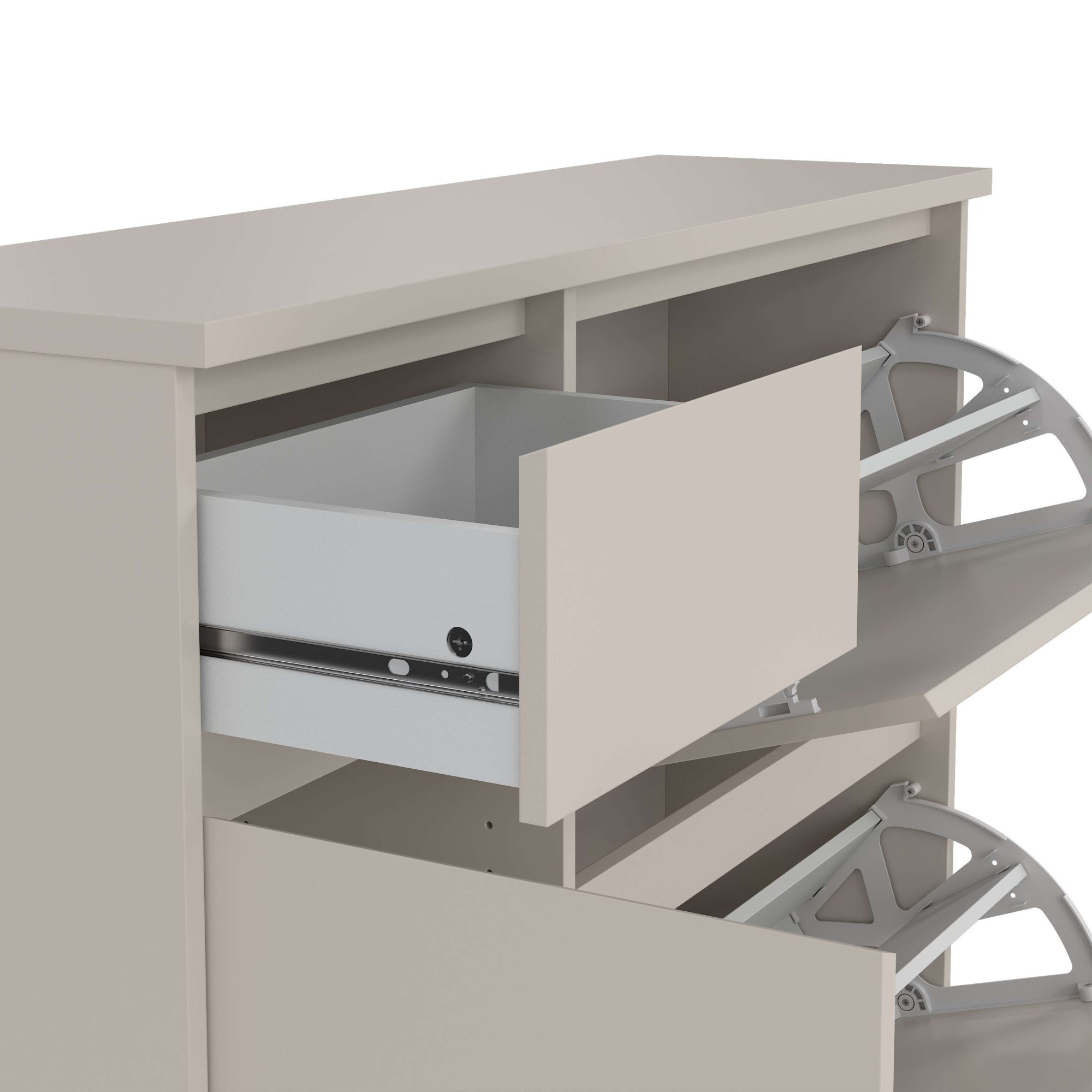 Home affaire Schuhschrank »Naia Schuhaufbewahrung, Schuhkommode, Schuhregal, Modernes Design«