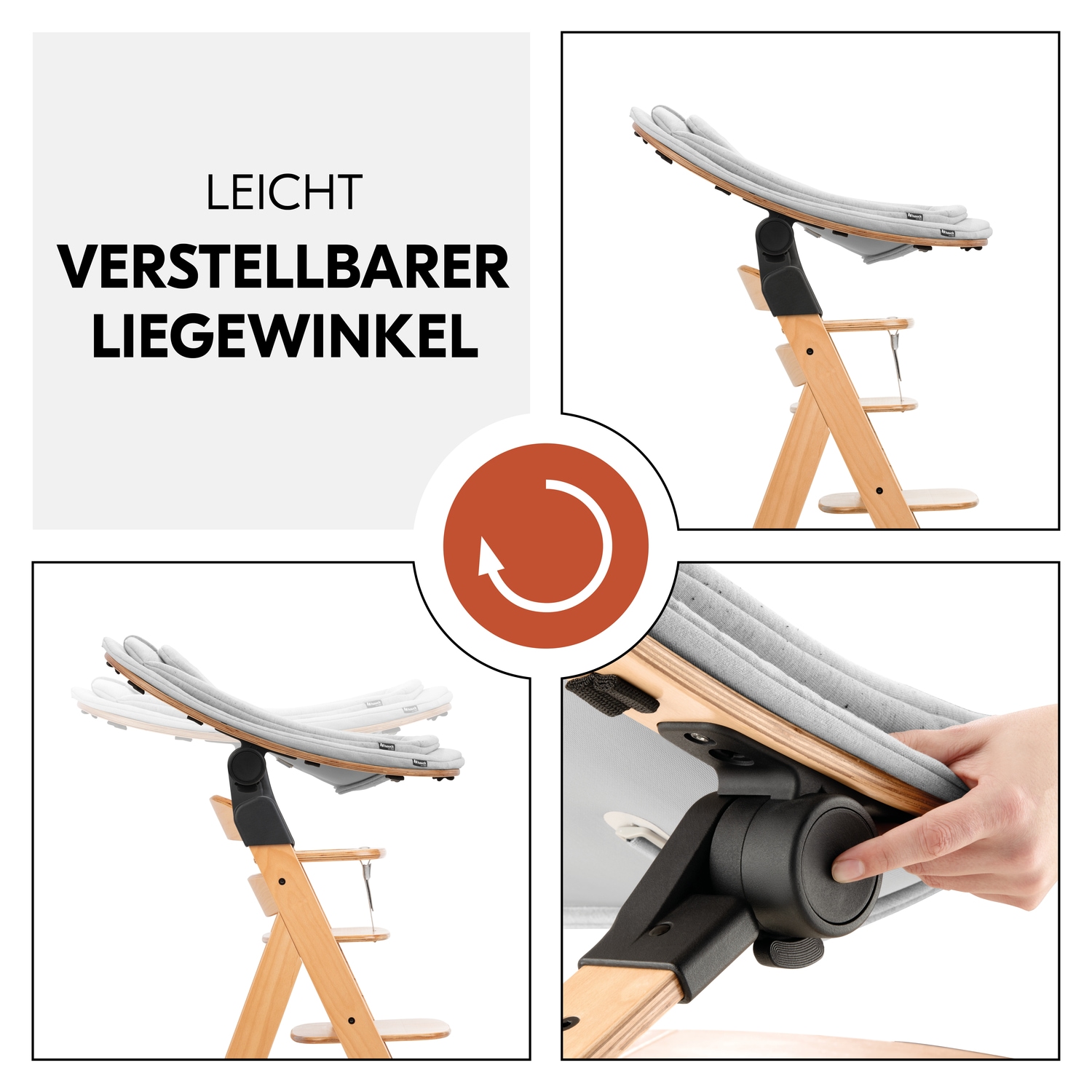 Hauck Hochstuhlaufsatz »Eco Bouncer« bis, 15 kg, inkl. Wippengestell und Alpha-Adapter; FSC® - schützt Wald - weltweit