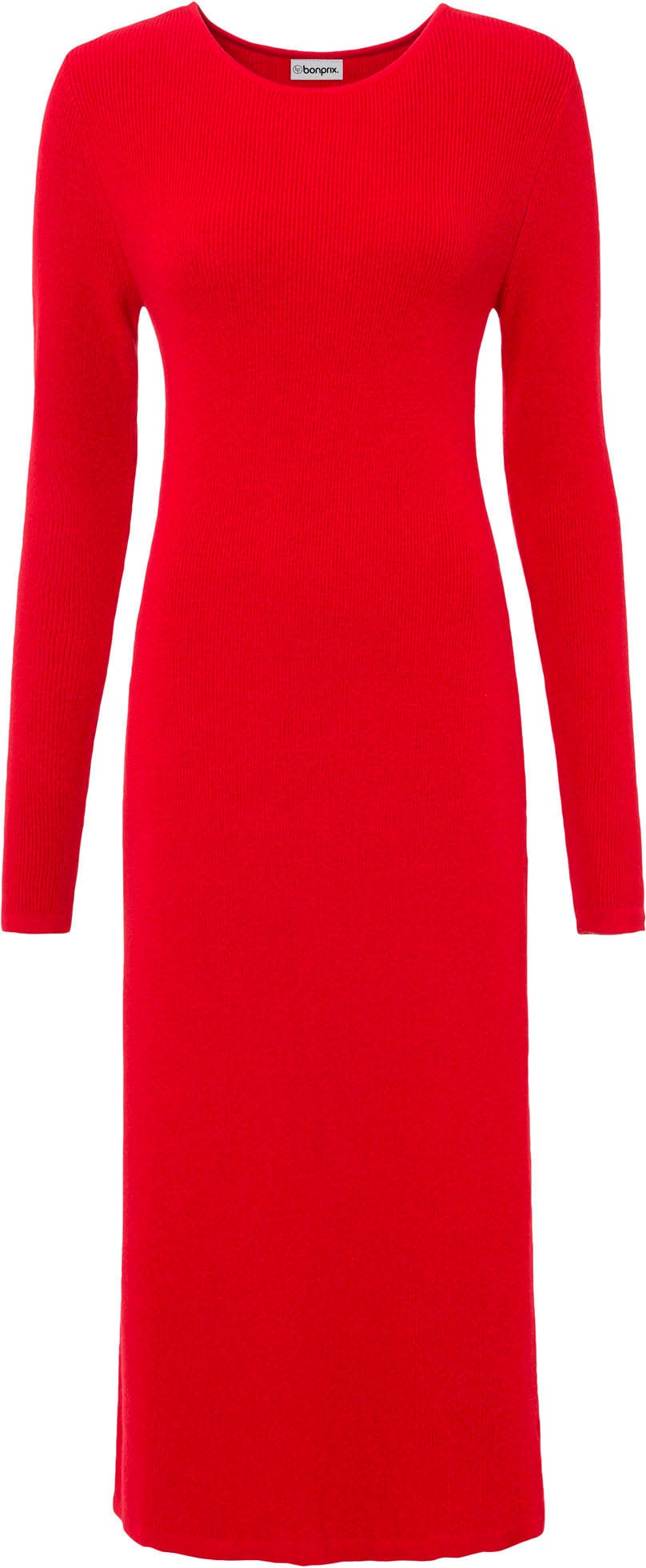 bonprix Strickkleid für modischen Auftritt, aus Viskose, Polyamid und Polyester