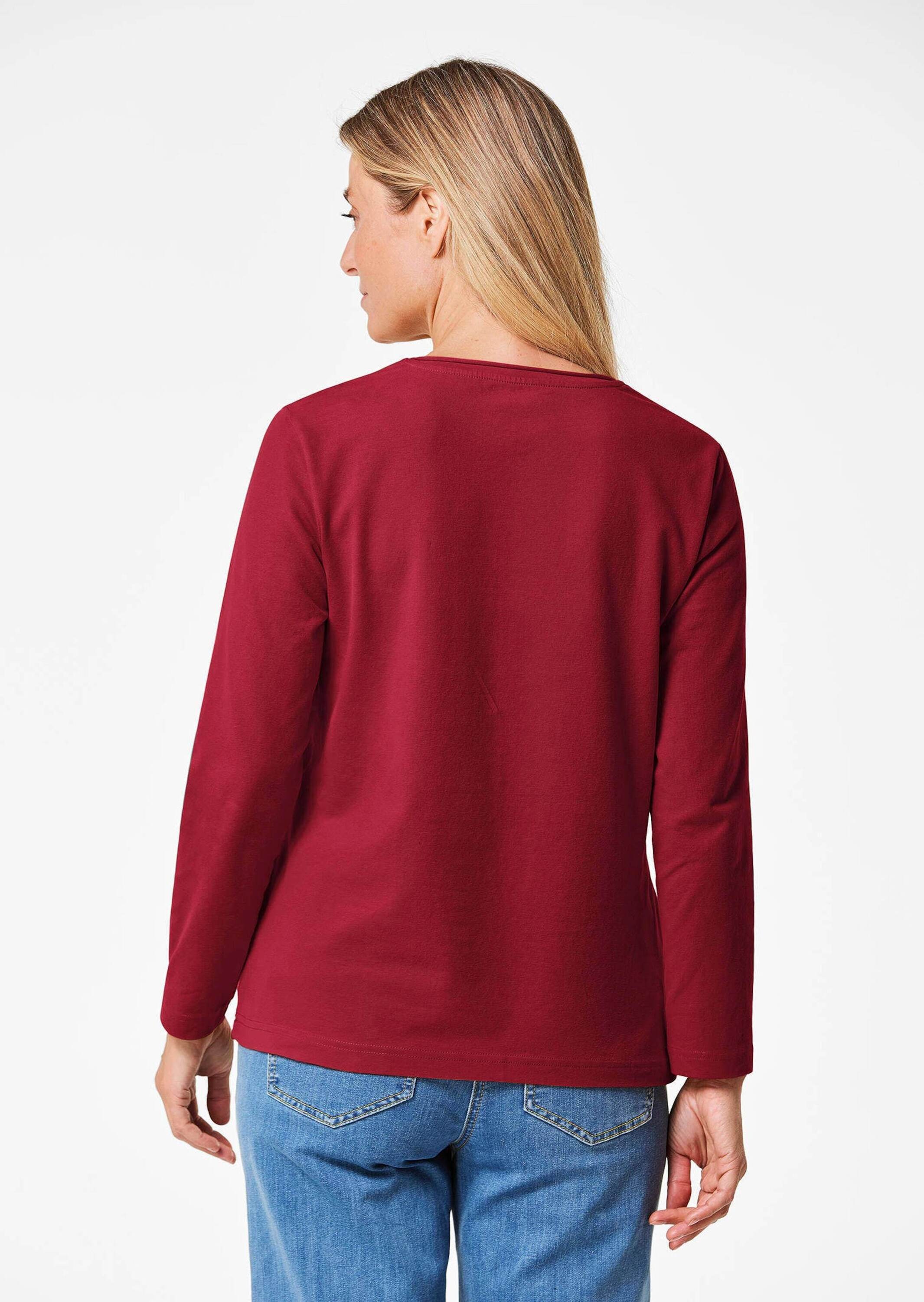 GOLDNER Longpullover »Shirt T-Shirt mit Rundhals«
