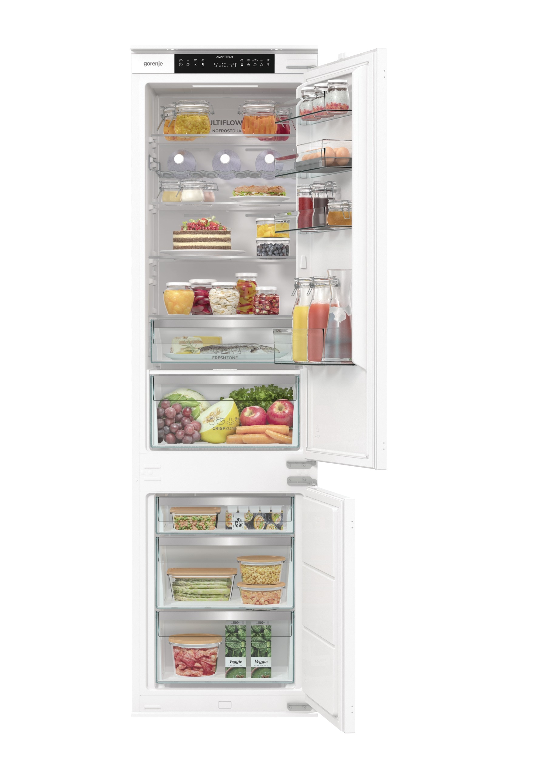 GORENJE Einbaukühlgefrierkombination »NRKI519D61WF« 193,2 cm hoch 54 cm breit