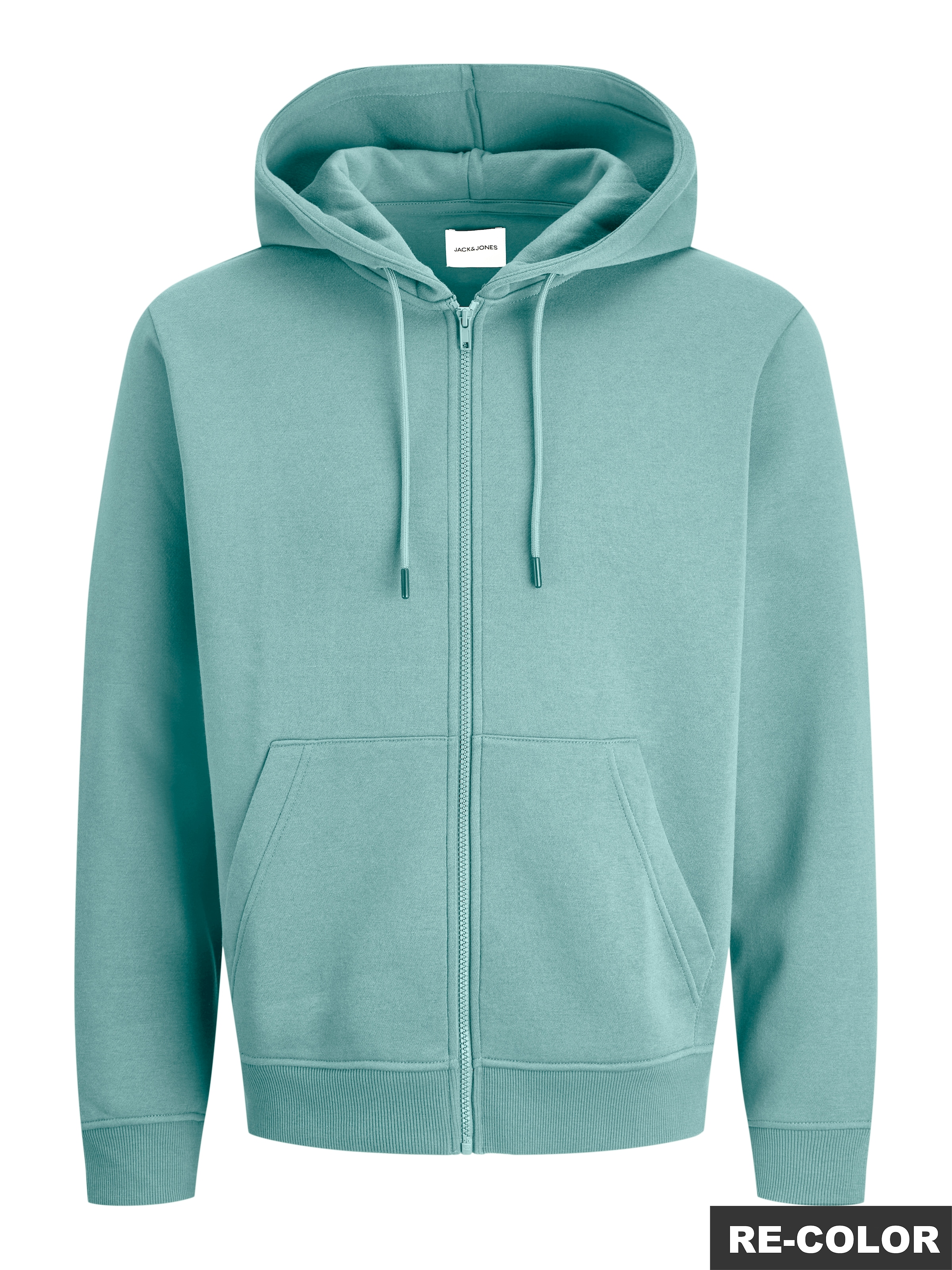 Jack & Jones Kapuzensweatjacke »JJEBRADLEY mit Kapuze, ideal für kalte Jahreszeit« Materialmix, relaxed fit