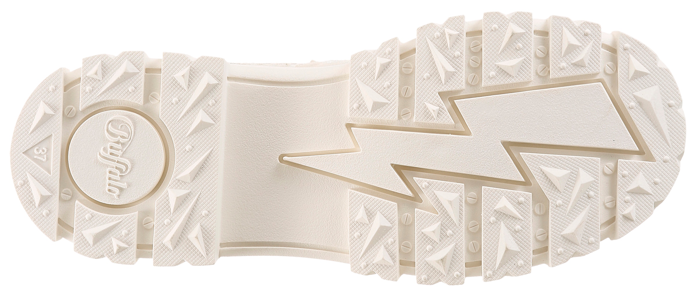 Buffalo Schnürboots  Blockabsatz, Plateau, Stiefelette, mit transparentem Schaft