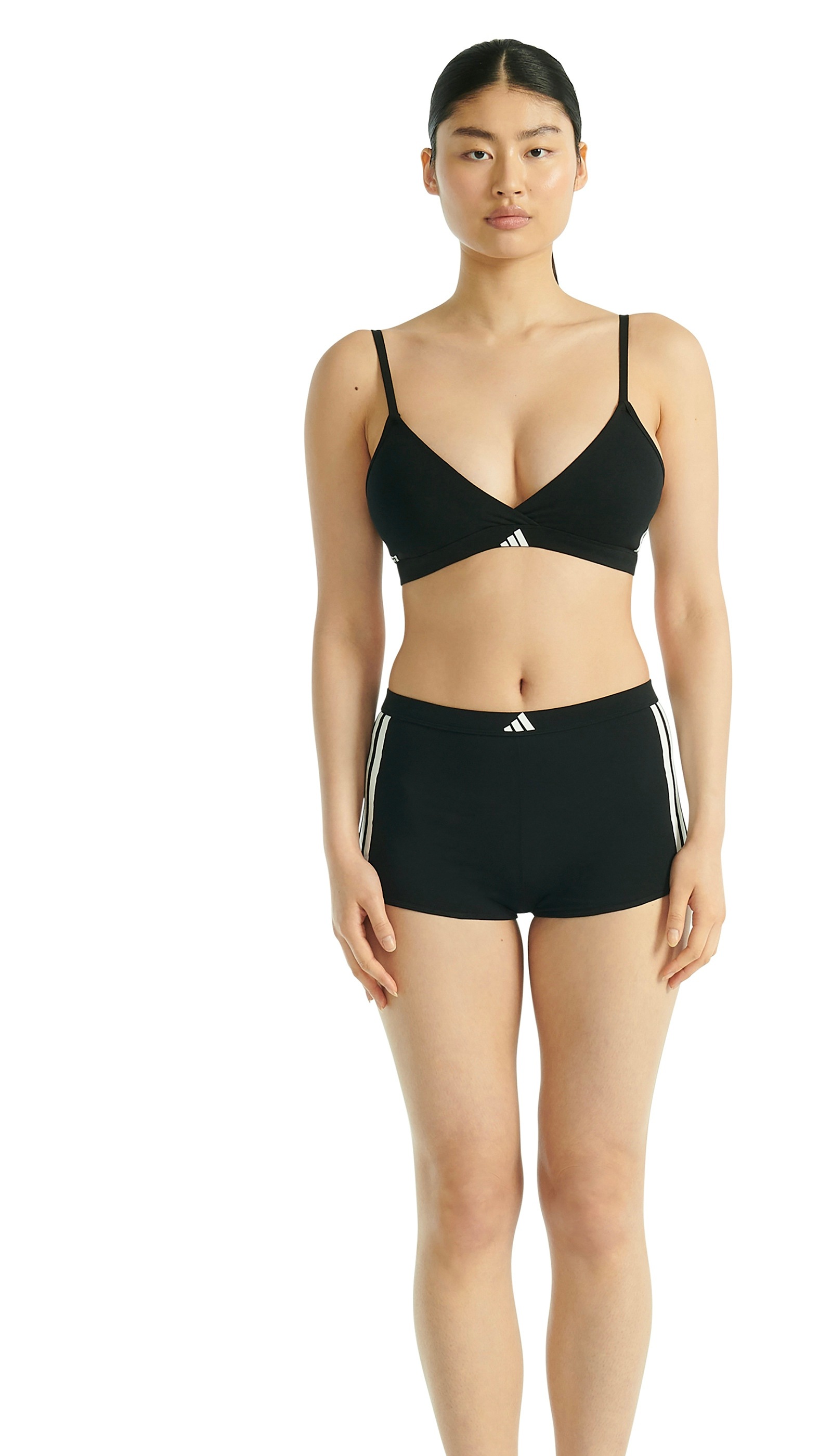 adidas Sportswear Panty »Sport Active Essentials Cotton 3 Stripes« elastisch, Cotton-Mix, atmungsaktiv, leicht, weich