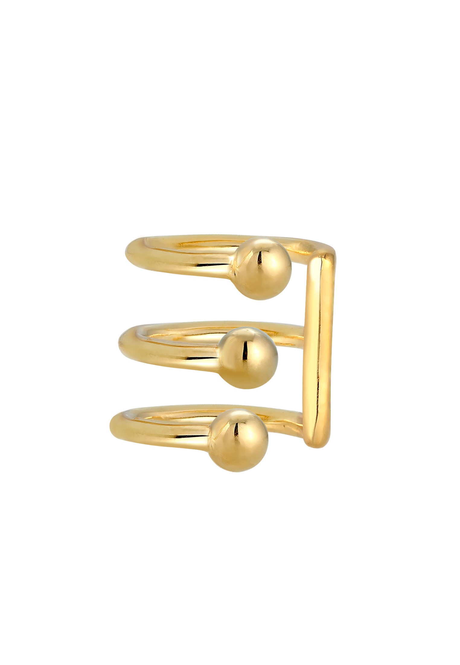 Elli Ohrklemme »Ohrringe Ear Cuffs 3er Ohrklemme Kugel Trend 925er Silber«