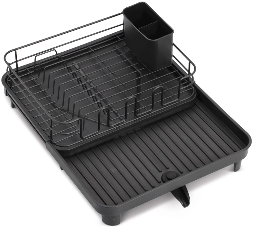 Zeller Present Trockenständer »Geschirrabtropfständer, Kunststoff/Metall, schwarz« Trockenständer, integriertes Ablaufsieb