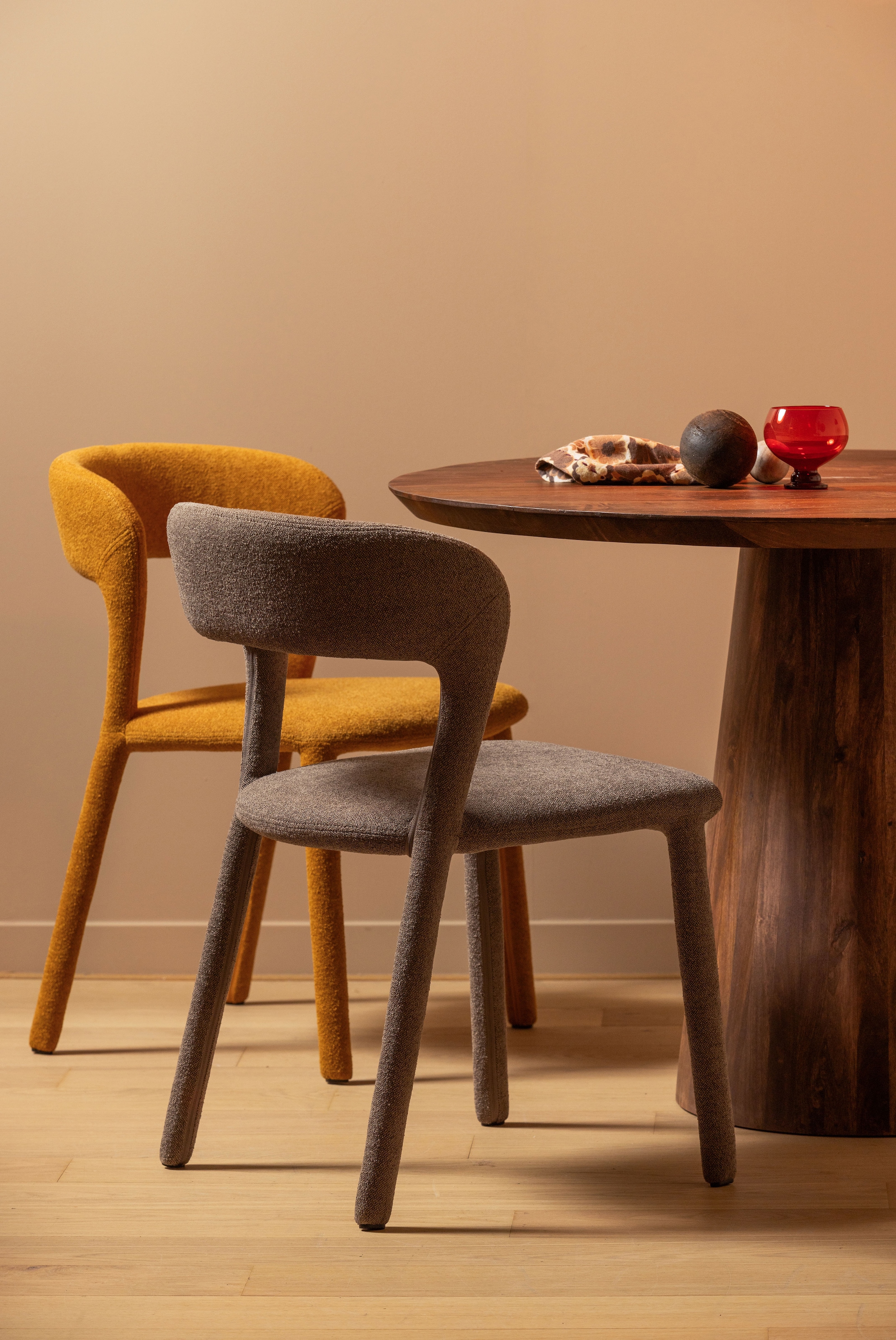 WOOOD Esszimmerstuhl »Noble« (Set) 2 Stk.komplett mit Stoff bezogen, Höhe 76 cm x Breite 51 cm