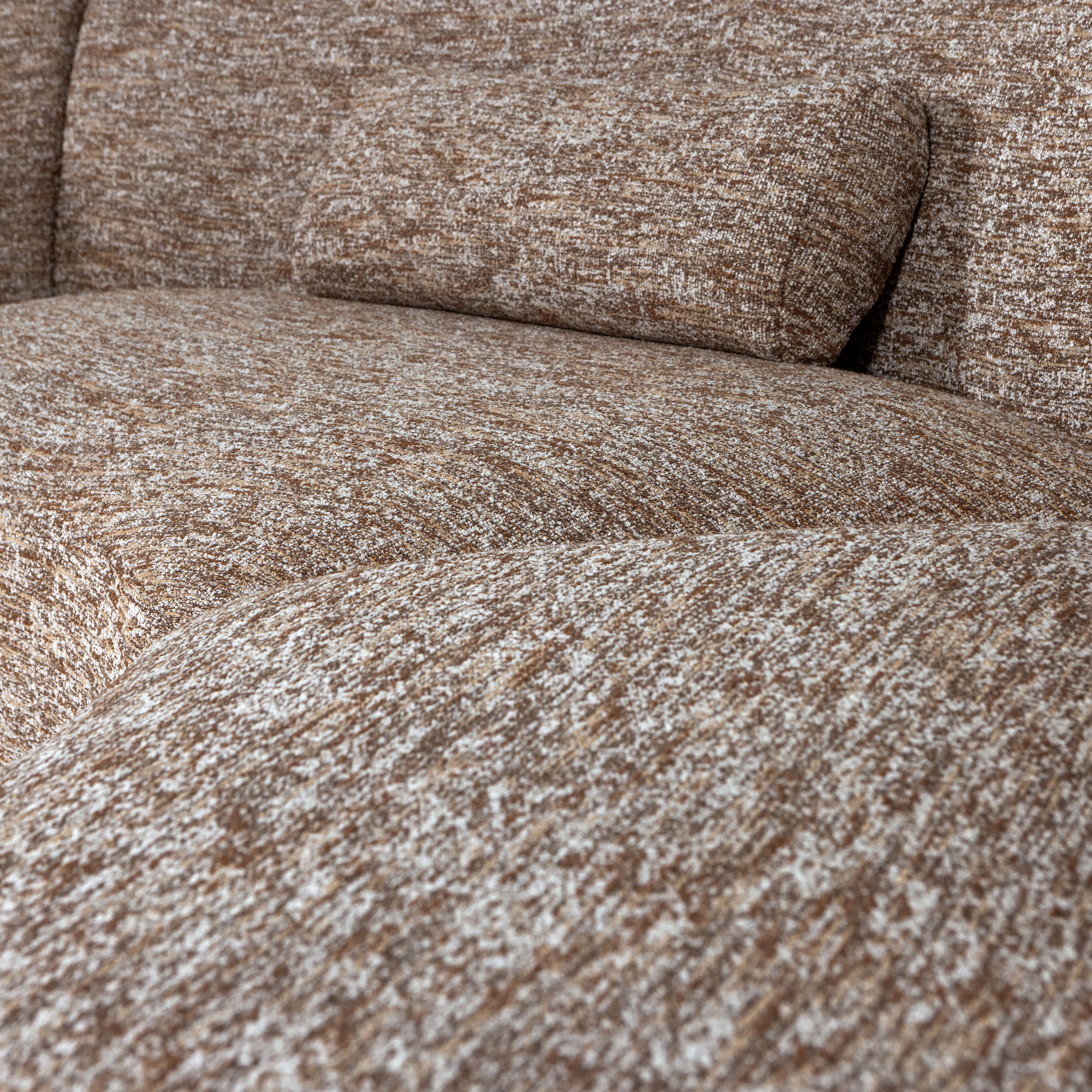 WOOOD Big-Sofa »Batavier 6-Sitzer Melange-Webstoff halbrunde Form B320 x T176 x H74 cm« 6-Sitzer,Tragkraft 480 kg gesamt, Ausgezeichnete Verschleißfestigkeit