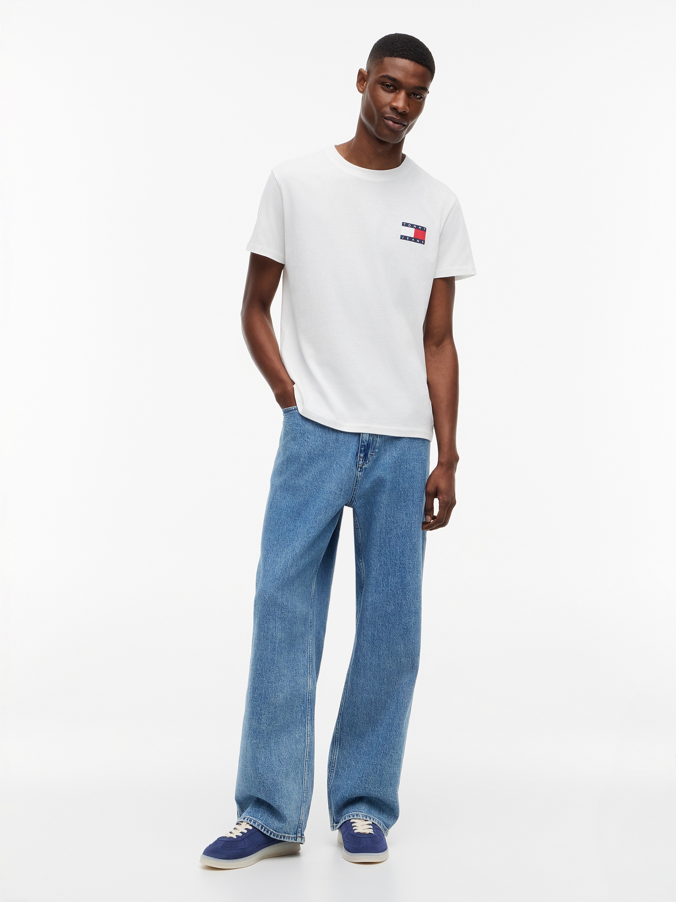 Tommy Jeans T-Shirt »TJM SLIM 2PACK ESS FLAG TEE« 2 Stk.