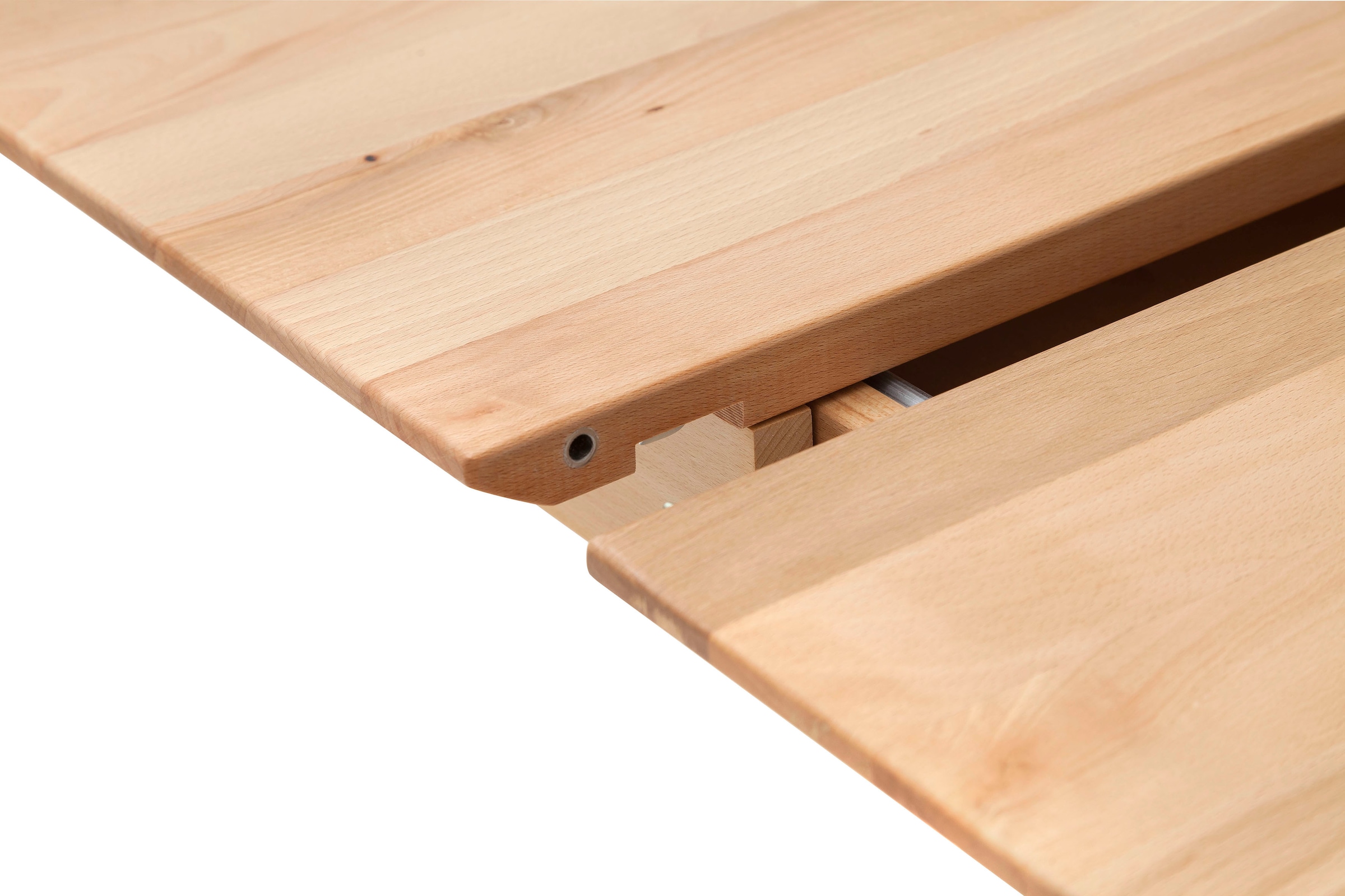 MCA furniture Esstisch »Cuba«, Esstisch Massivholz ausziehbar, Tischplatte mit Synchronauszug