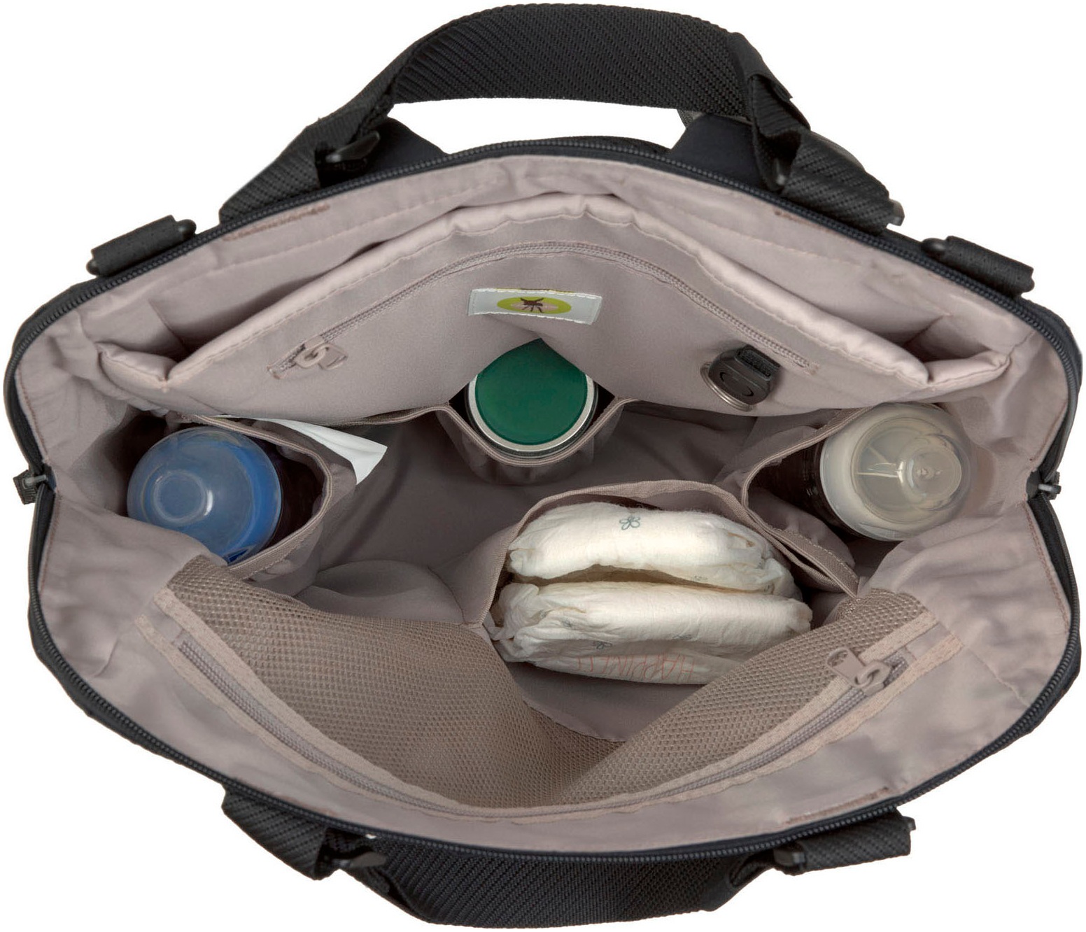 LÄSSIG Wickelrucksack »Green Label, Conversion Backpack, black«