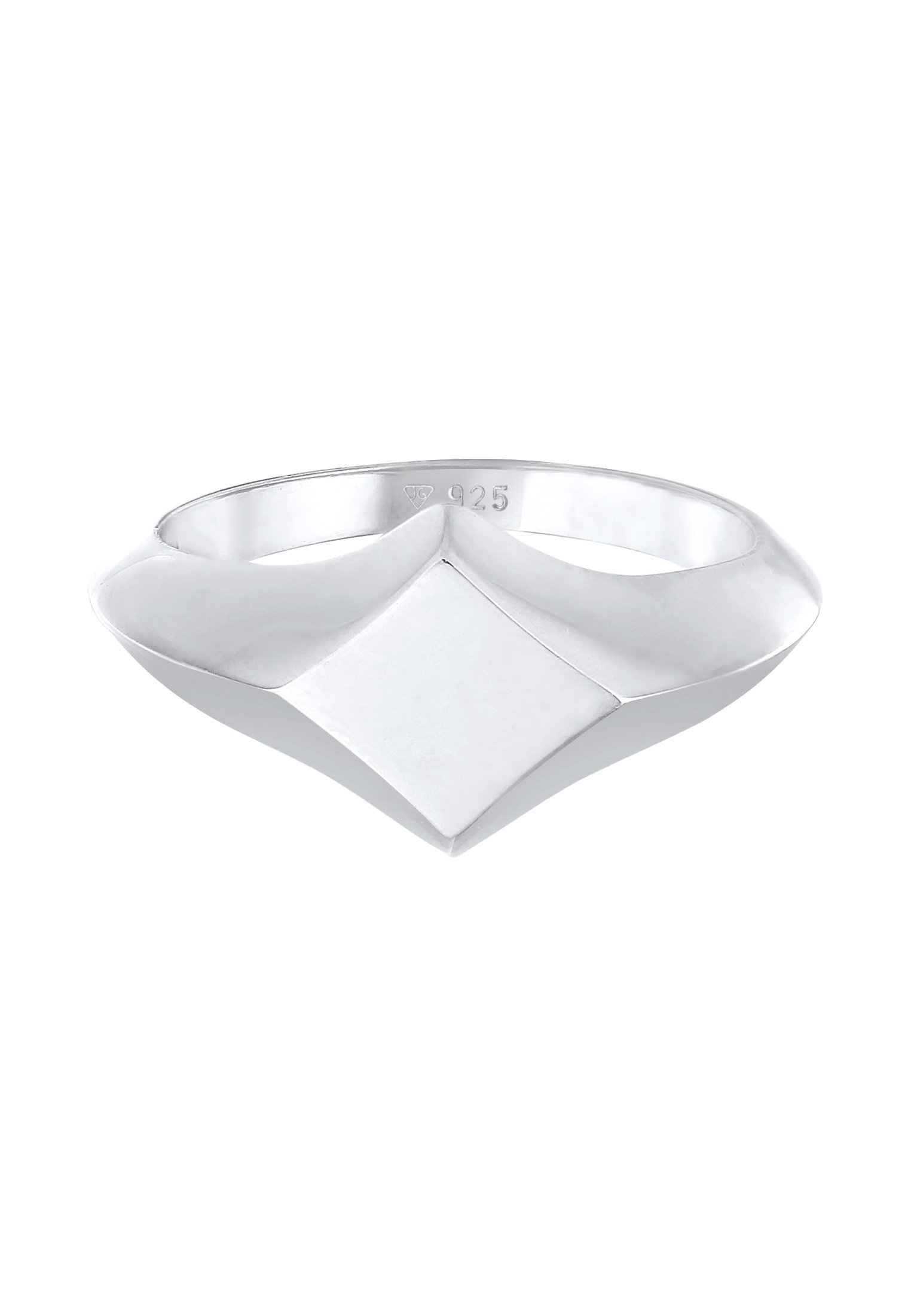 Elli Premium Siegelring »Ring Siegelring Raute Geo Look 925 Silber«