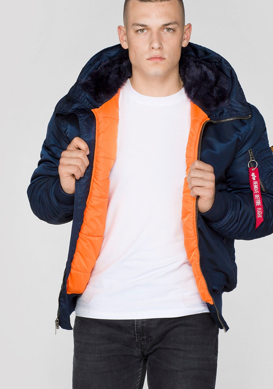 Alpha Industries Bomberjacke »MA-1 HOODED«, mit Kapuze