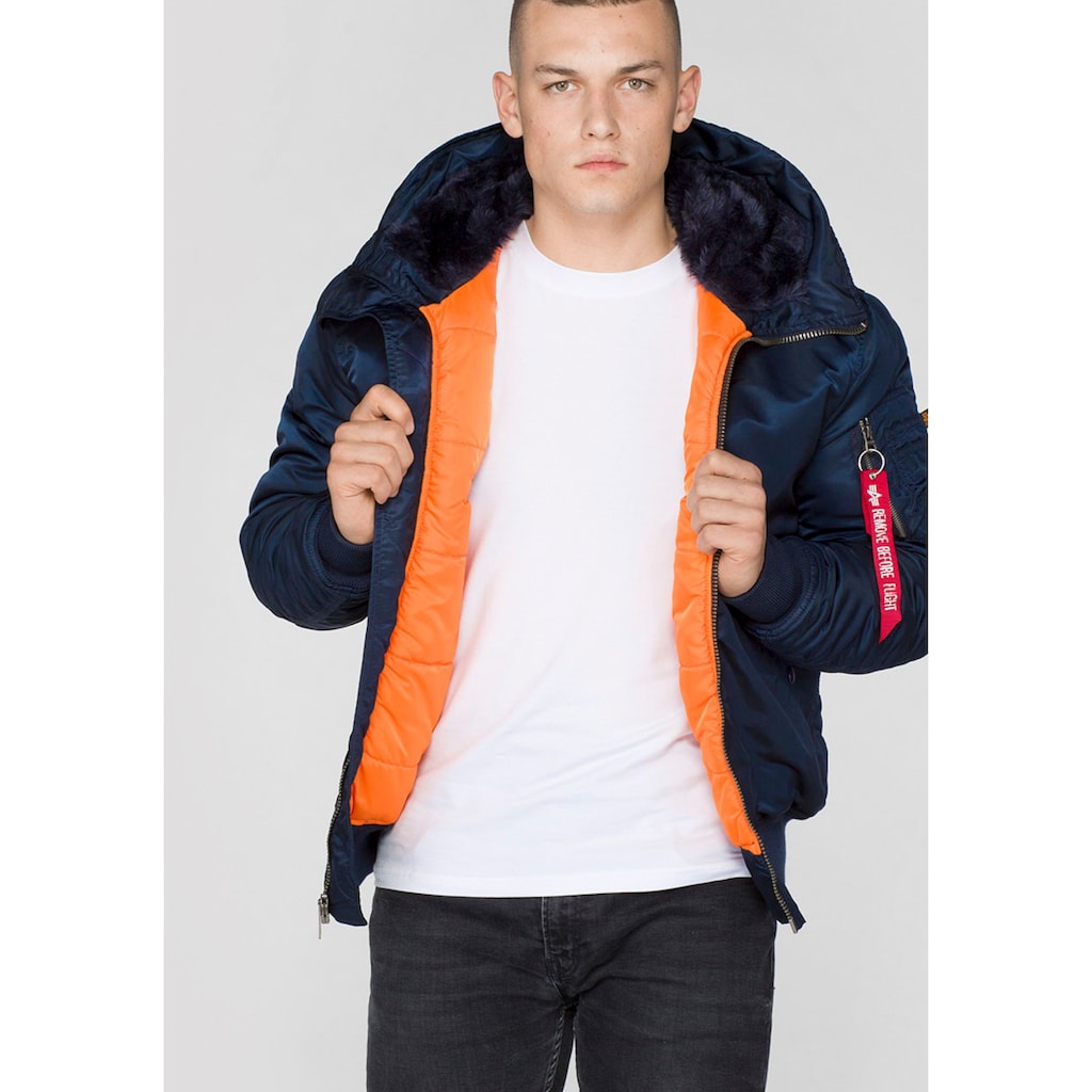 Alpha Industries Bomberjacke »MA-1 HOODED«, mit Kapuze