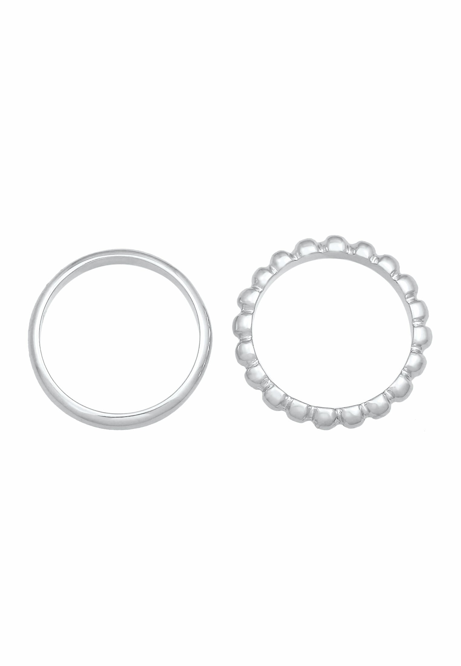 Elli Ring-Set »Ring Bandring Basic Kugel Design (2 tlg.) 925 Silber«