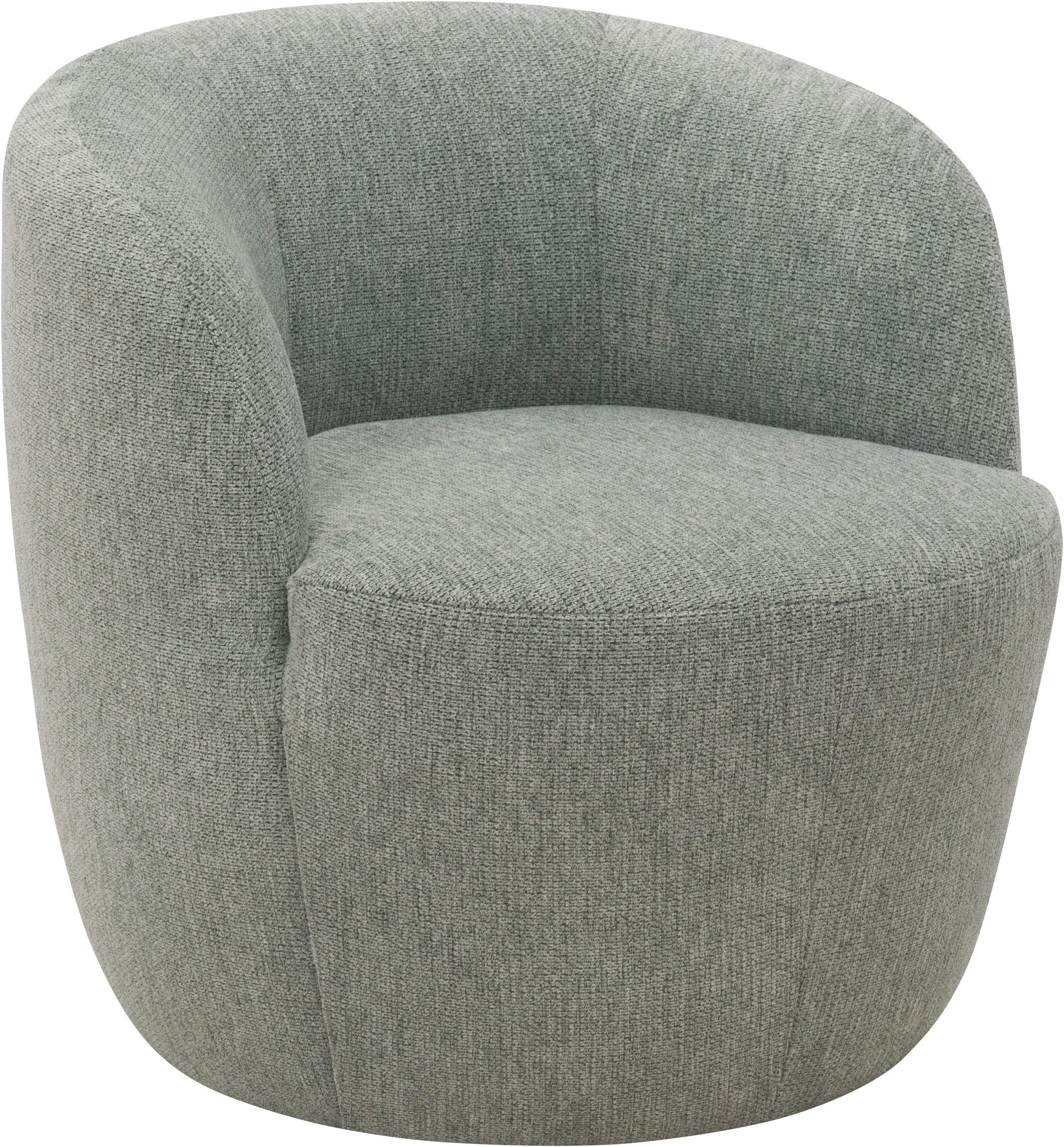 DOMO collection Sessel »Obidos moderner Loungesessel« Struktur weich, grau