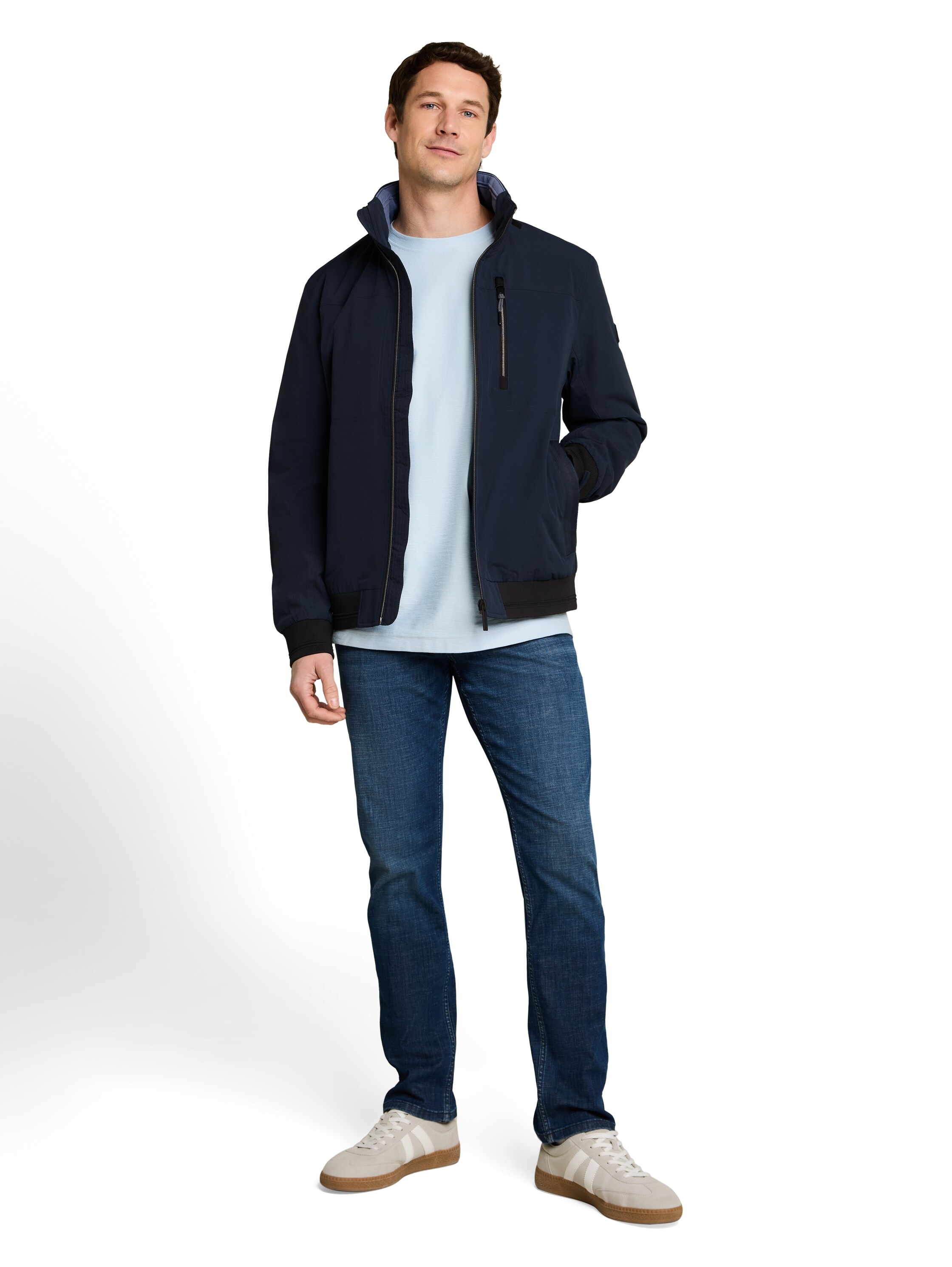 TOM TAILOR Blouson »Regular« mit Kapuze Sweatjacke mit Reißverschluss