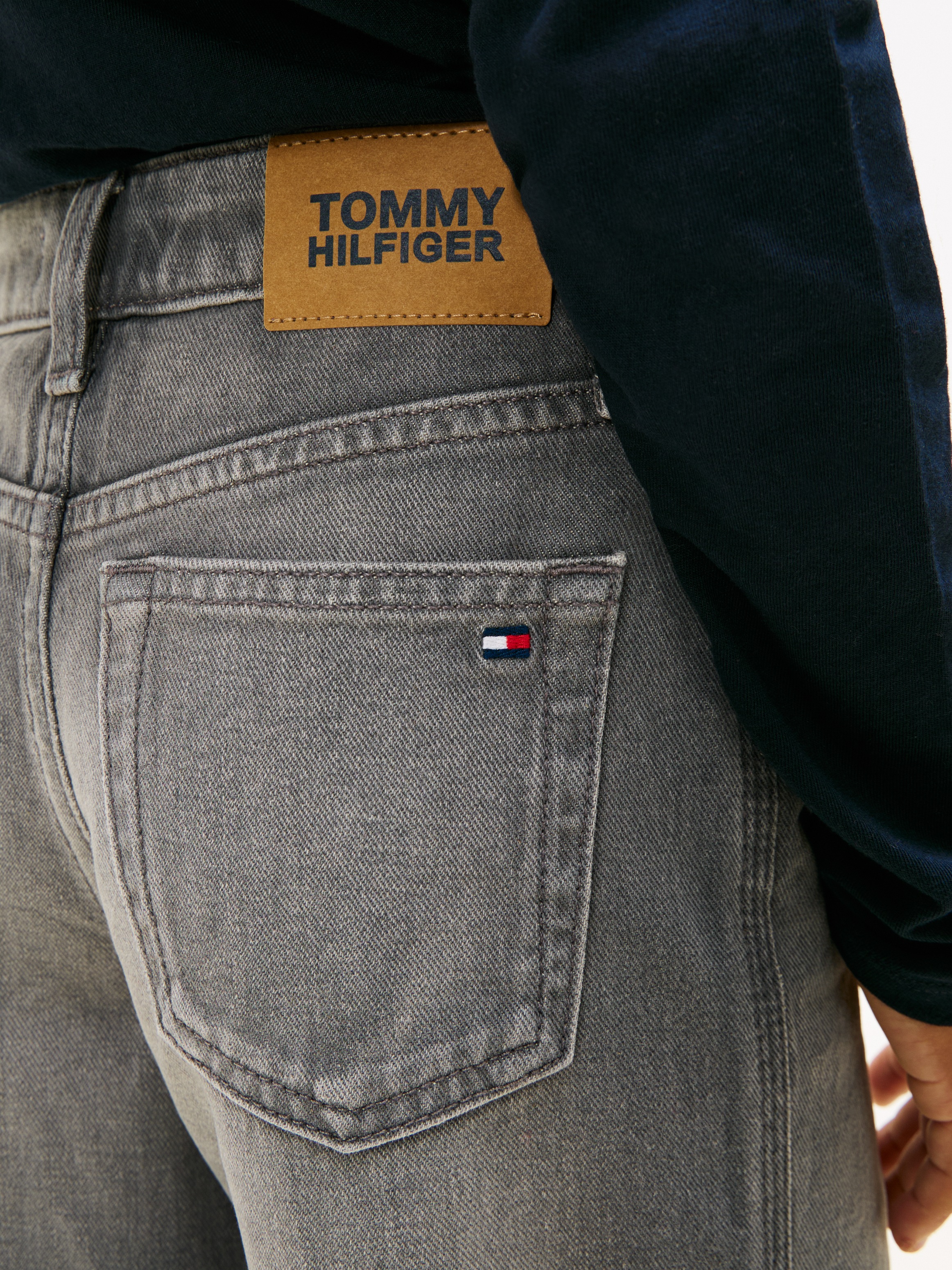 Tommy Hilfiger Straight-Jeans »MABEL WIDE LEG GREY JEANS«