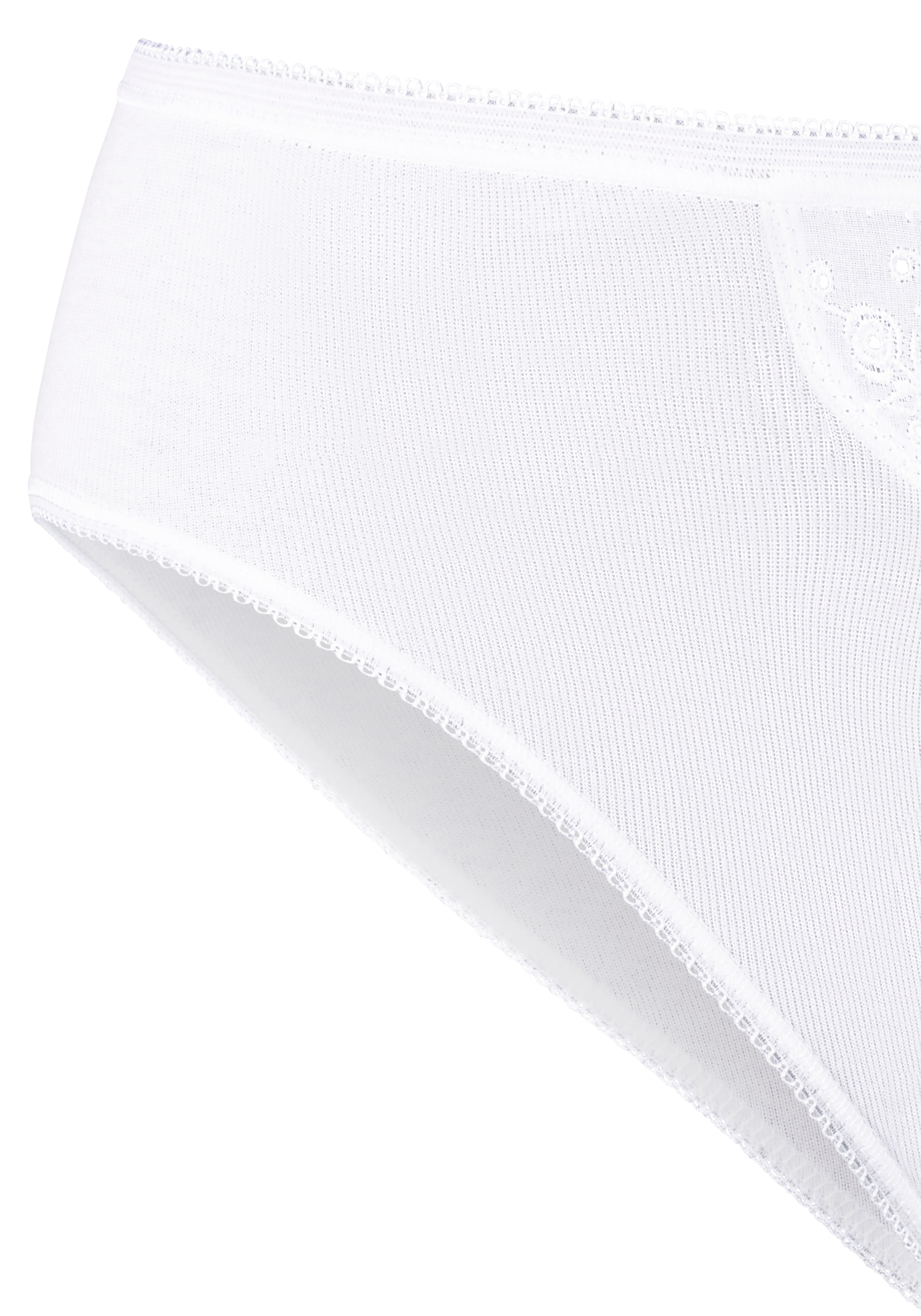 Schiesser Tai-Slip »"Cotton Essentials"« 2er-Pack,  mit zarten Stickerei-Motiven