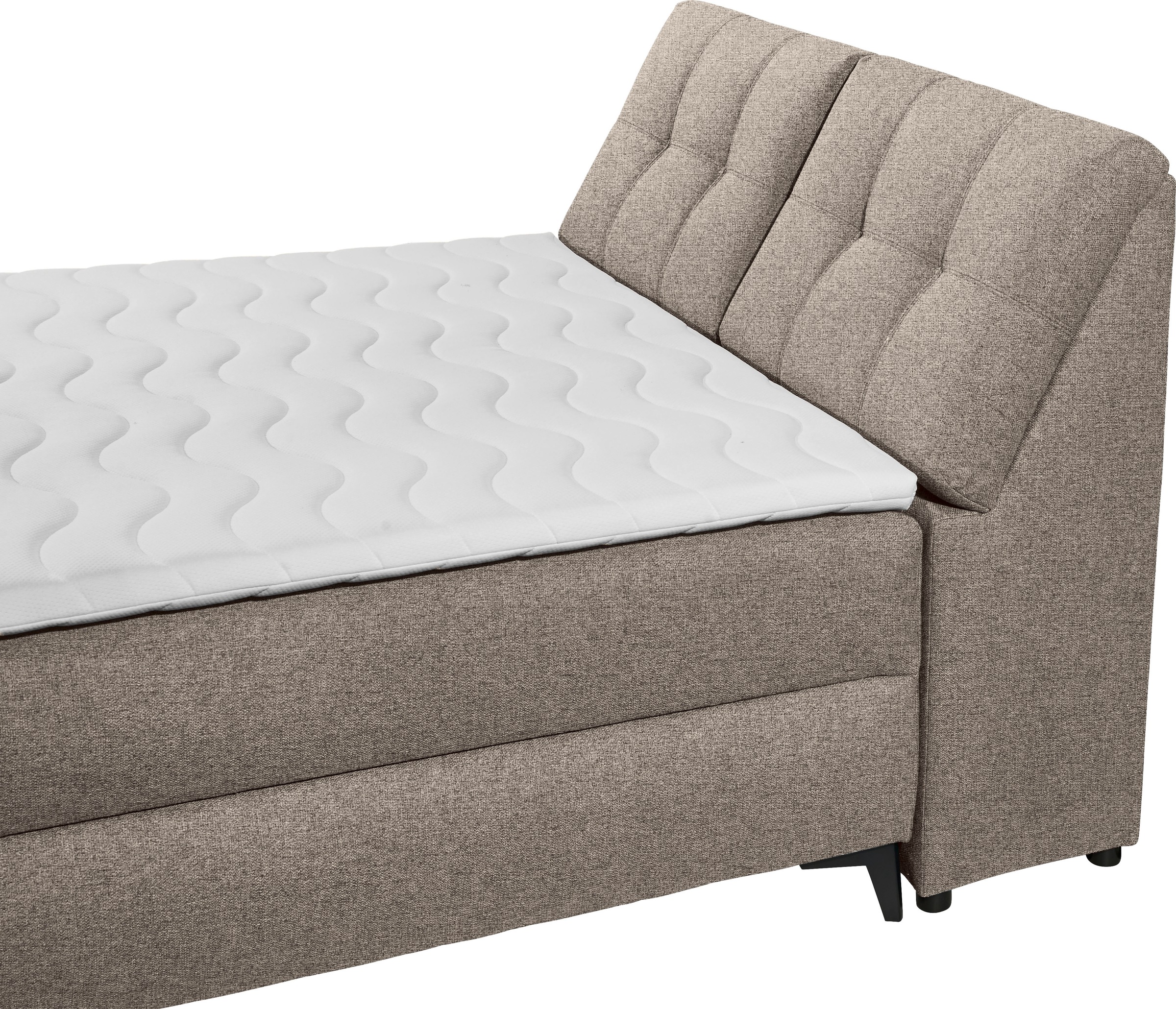 ED EXCITING DESIGN Boxbett »Atlantis« mit Bettkasten und Stauraum im Kopfteil