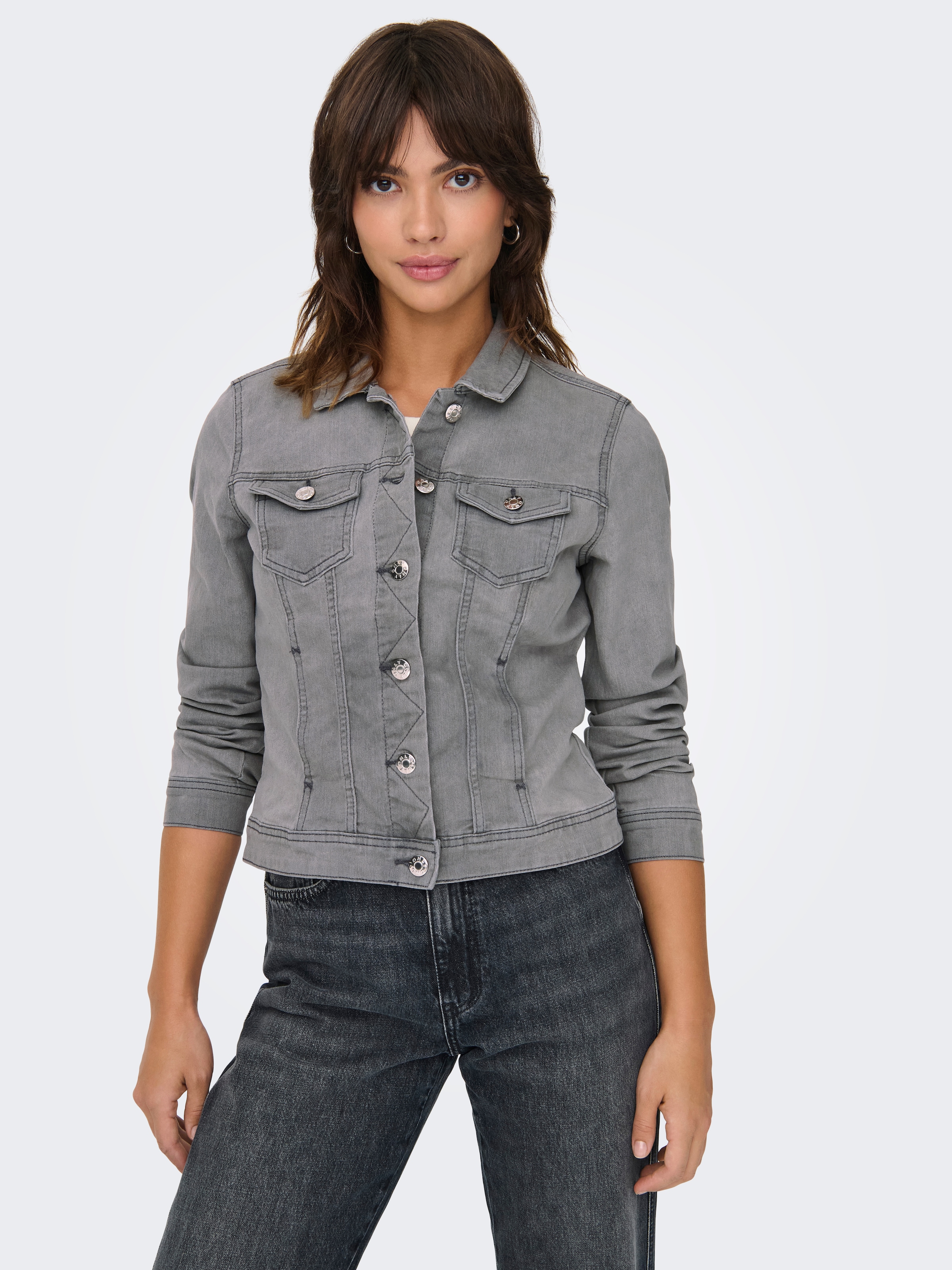 ONLY Jeansjacke »ONLWONDER DNM JACKET NOOS«, kurze, modische Form