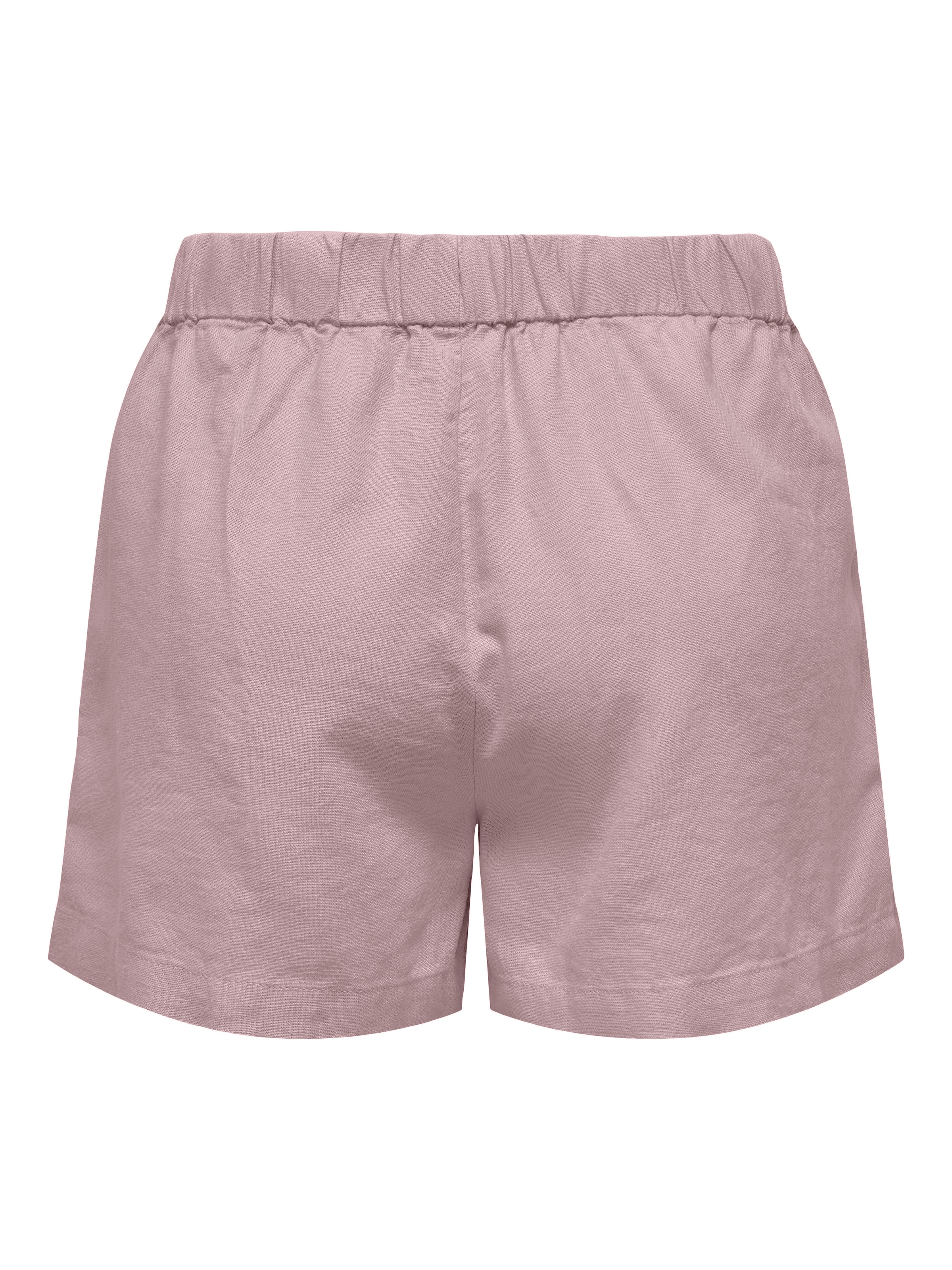 ONLY Shorts »ONLGOA MW LIN BL PULL-UP SHORTS CC PNT«  mit Leinen