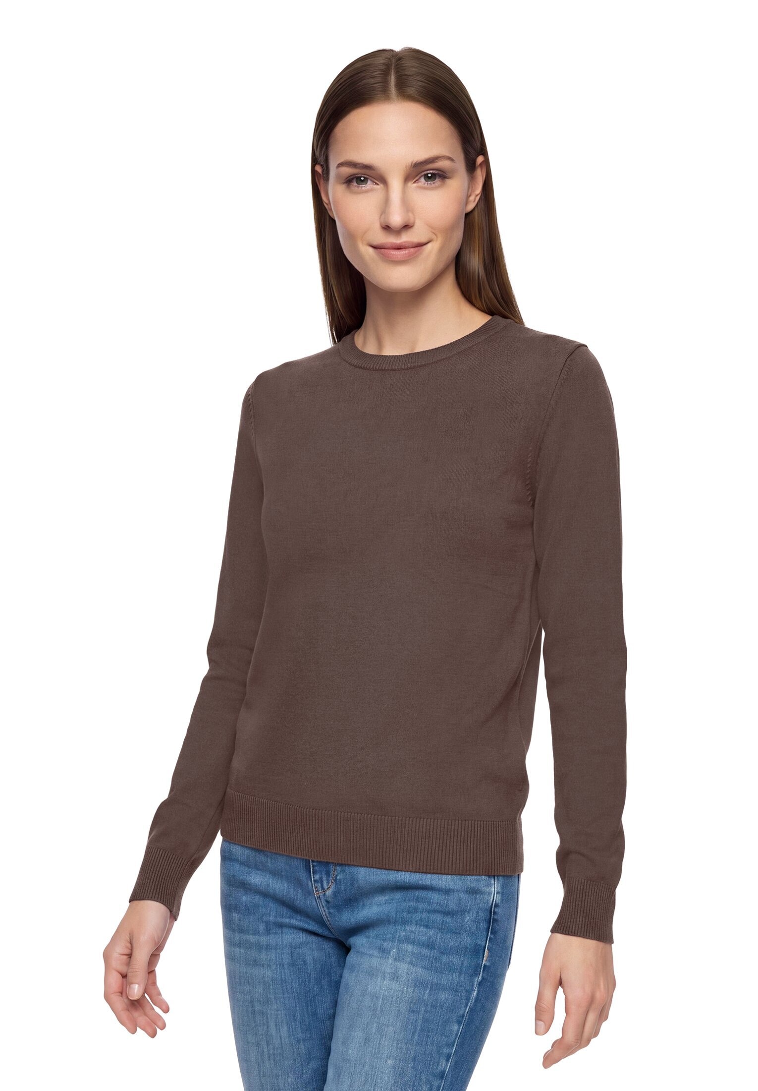 Betty Barclay Rundhalspullover »Basic-Strickpullover mit Rundhalsausschnitt«