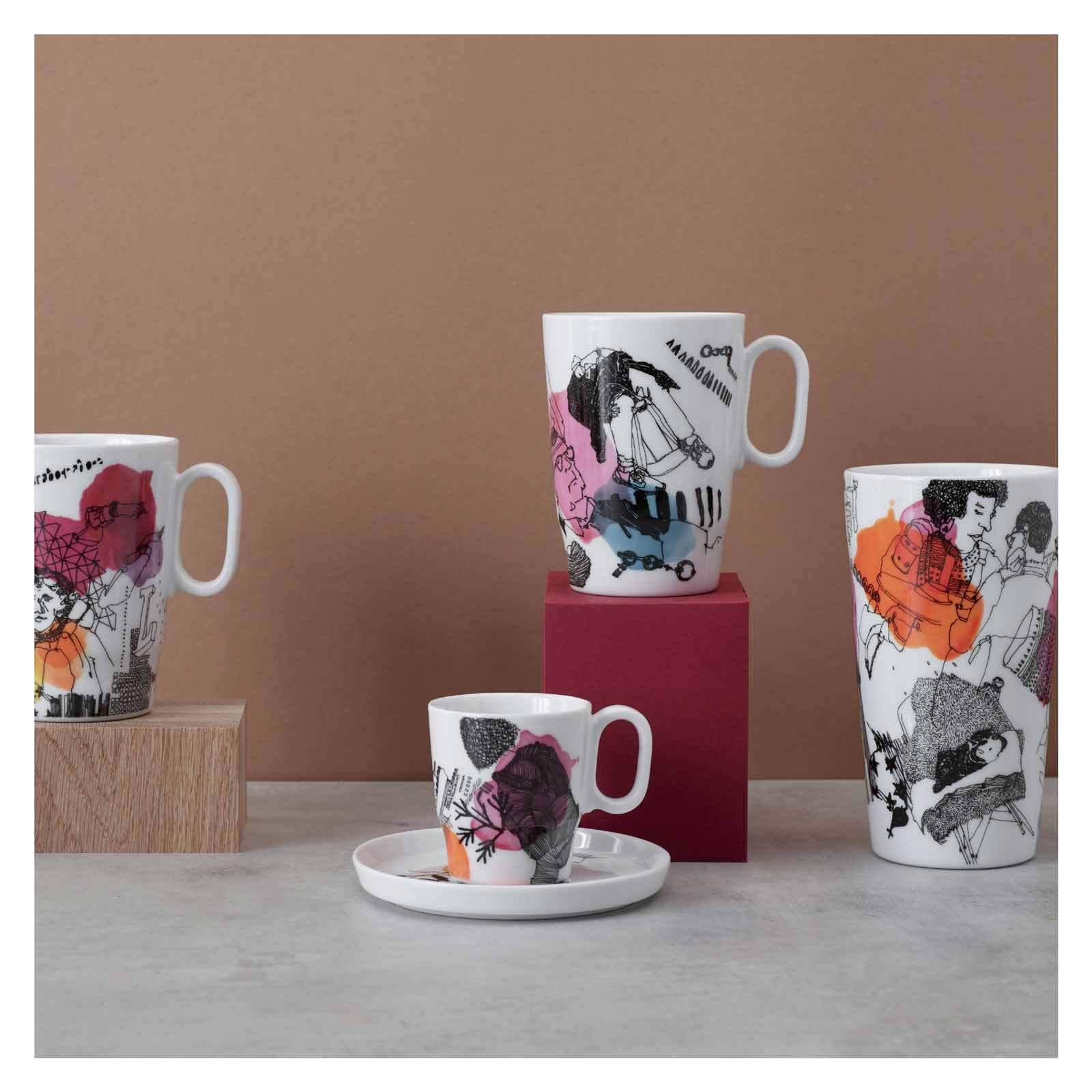 Ritzenhoff Becher »Kaffeebecher XL Genussklasse 525 ml bunt«