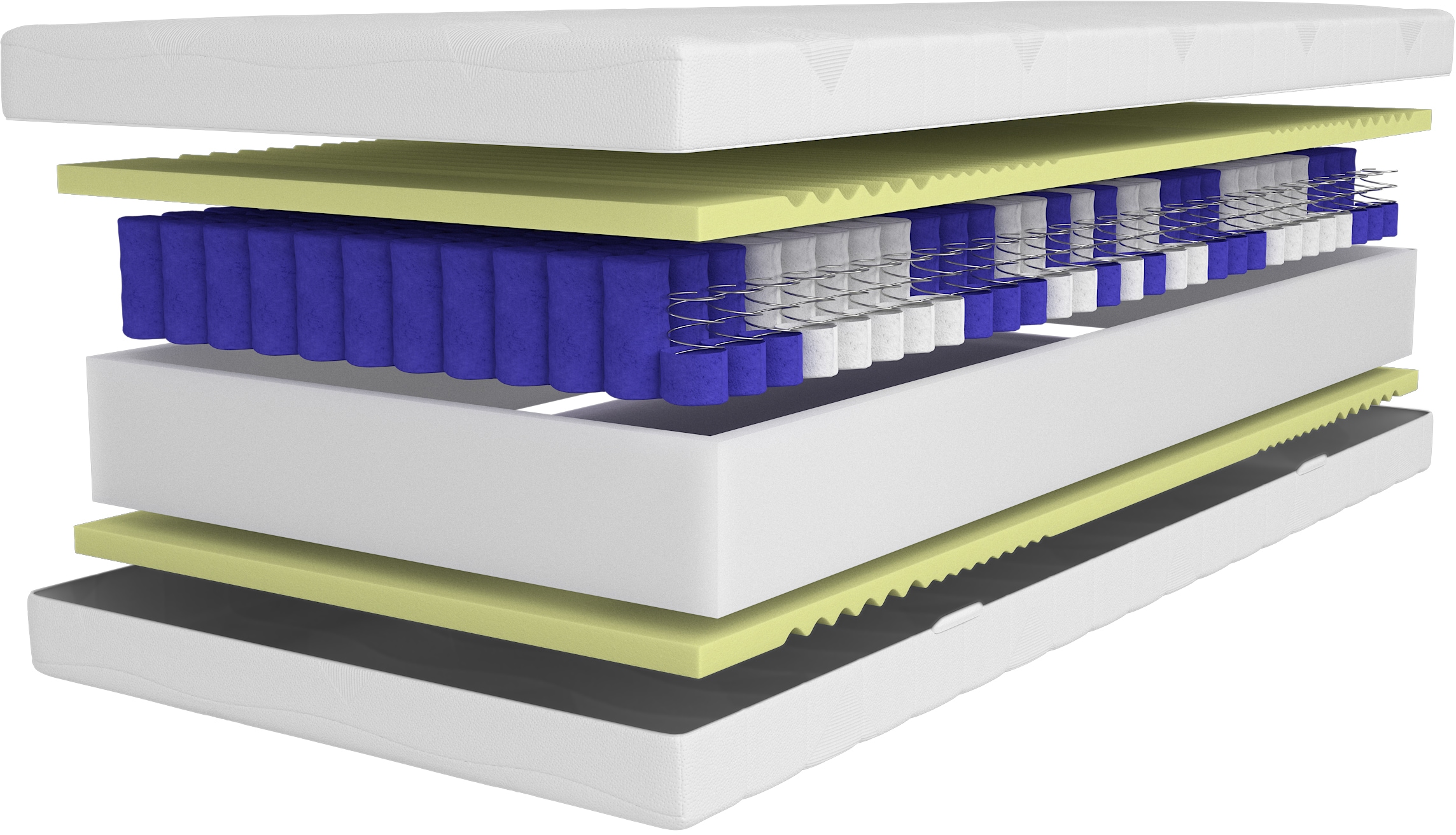 Älgdröm Taschenfederkernmatratze »NEUHEIT: Lasse, 7 Zonen Matratze 90x200 cm, 140x200 cm & mehr« 22 cm hoch 500 Federn 1-tlg., 1 Stk. tlg. Matratze H2, H3 & H4, atmungsaktiv,  Hausstauballergiker geeignet
