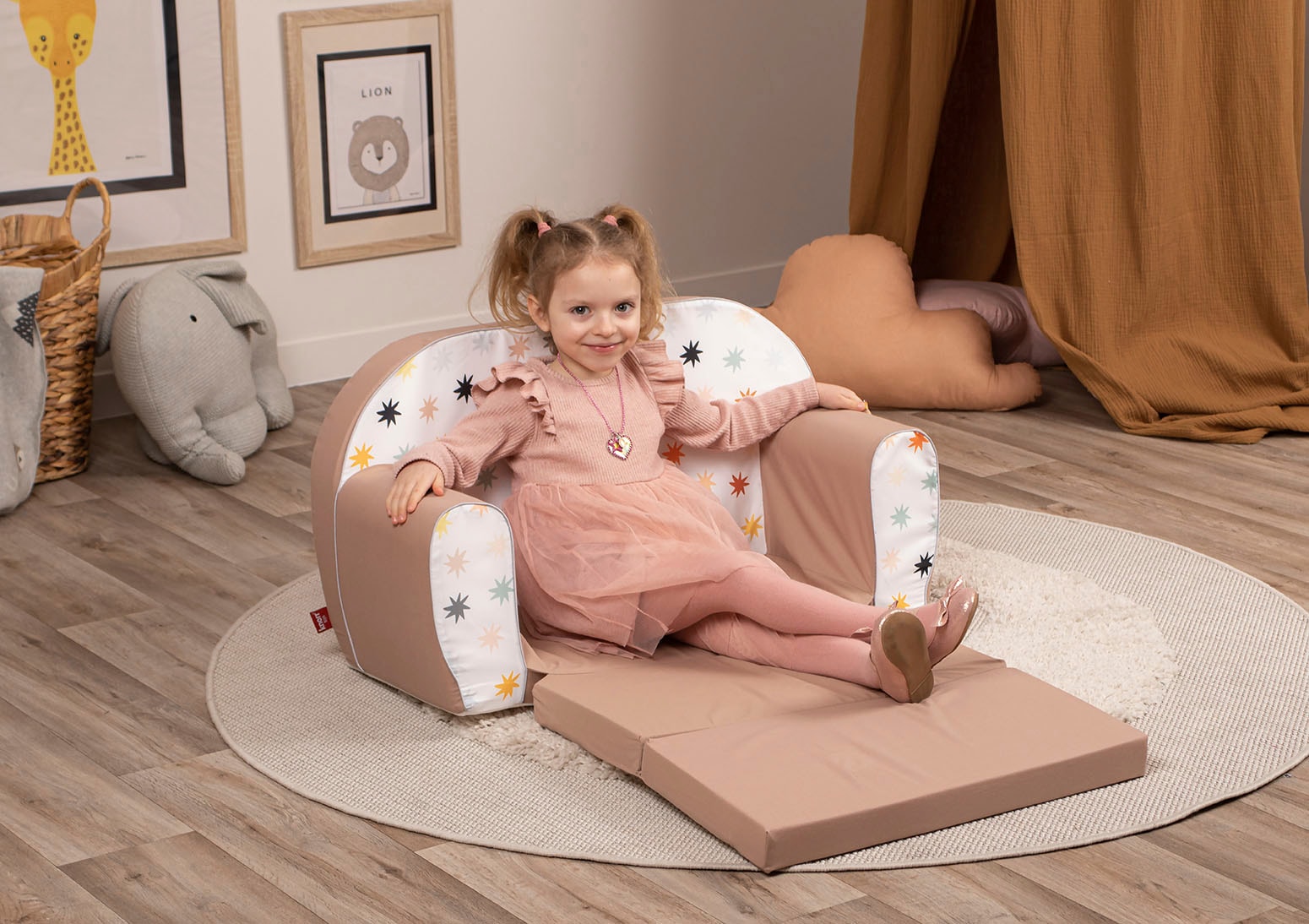 Knorrtoys® Sofa »Pastell Stars«, für Kinder; Made in Europe