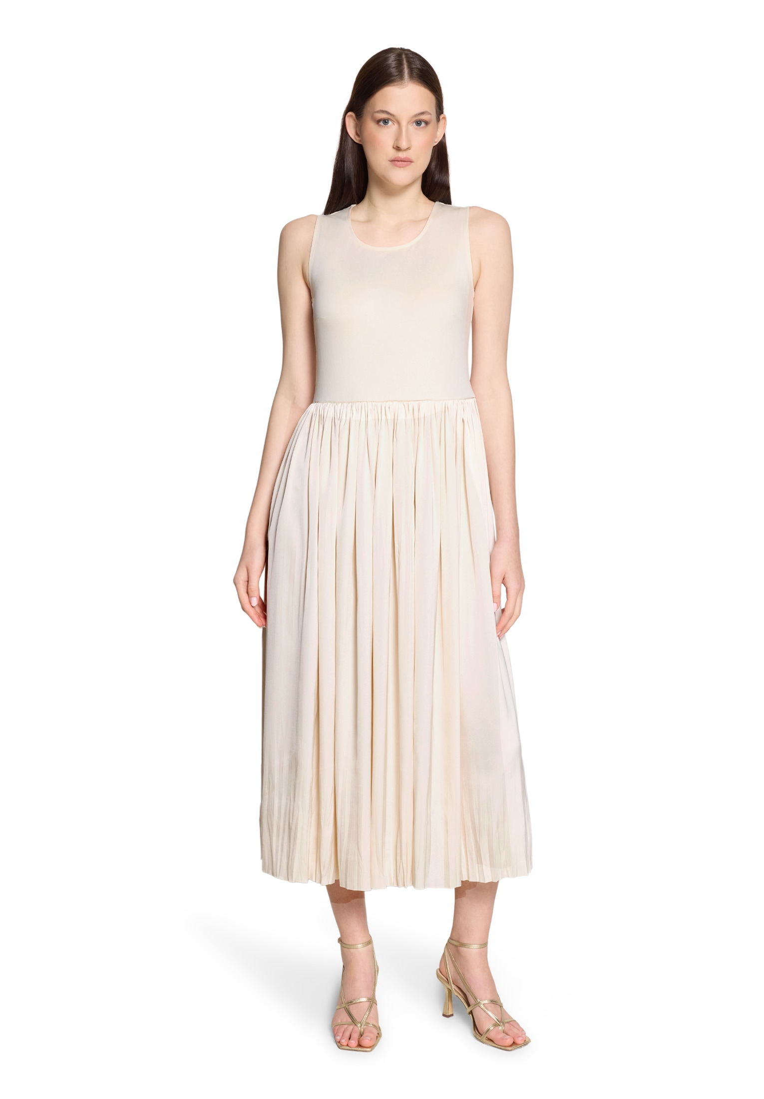 Vera Mont Jerseykleid »Basic-Kleid mit Plissee«