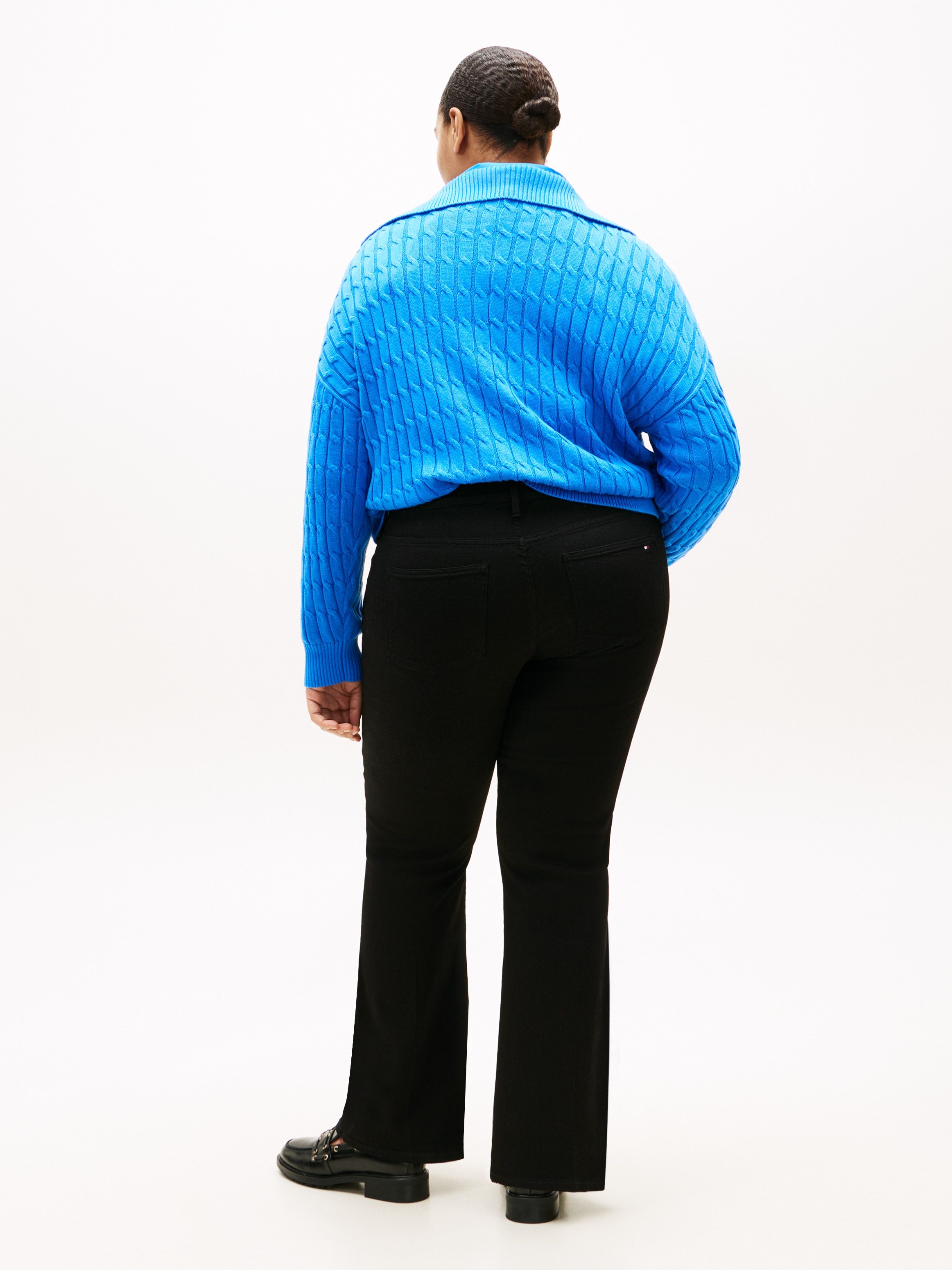 Tommy Hilfiger Curve Bootcut-Jeans »CRV DNM BLACK BOOTCUT RW«