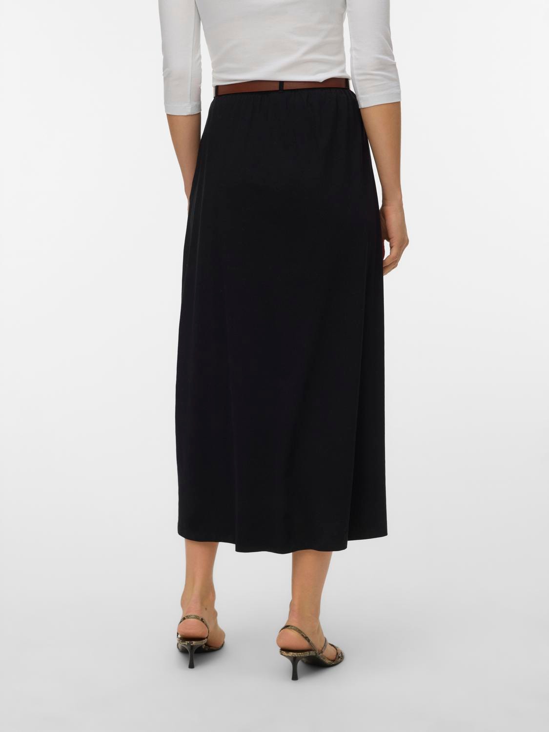 Vero Moda Maxirock »VMLUNA ANKLE SKIRT JRS NOOS« Baumwollmischung, ankle lenght