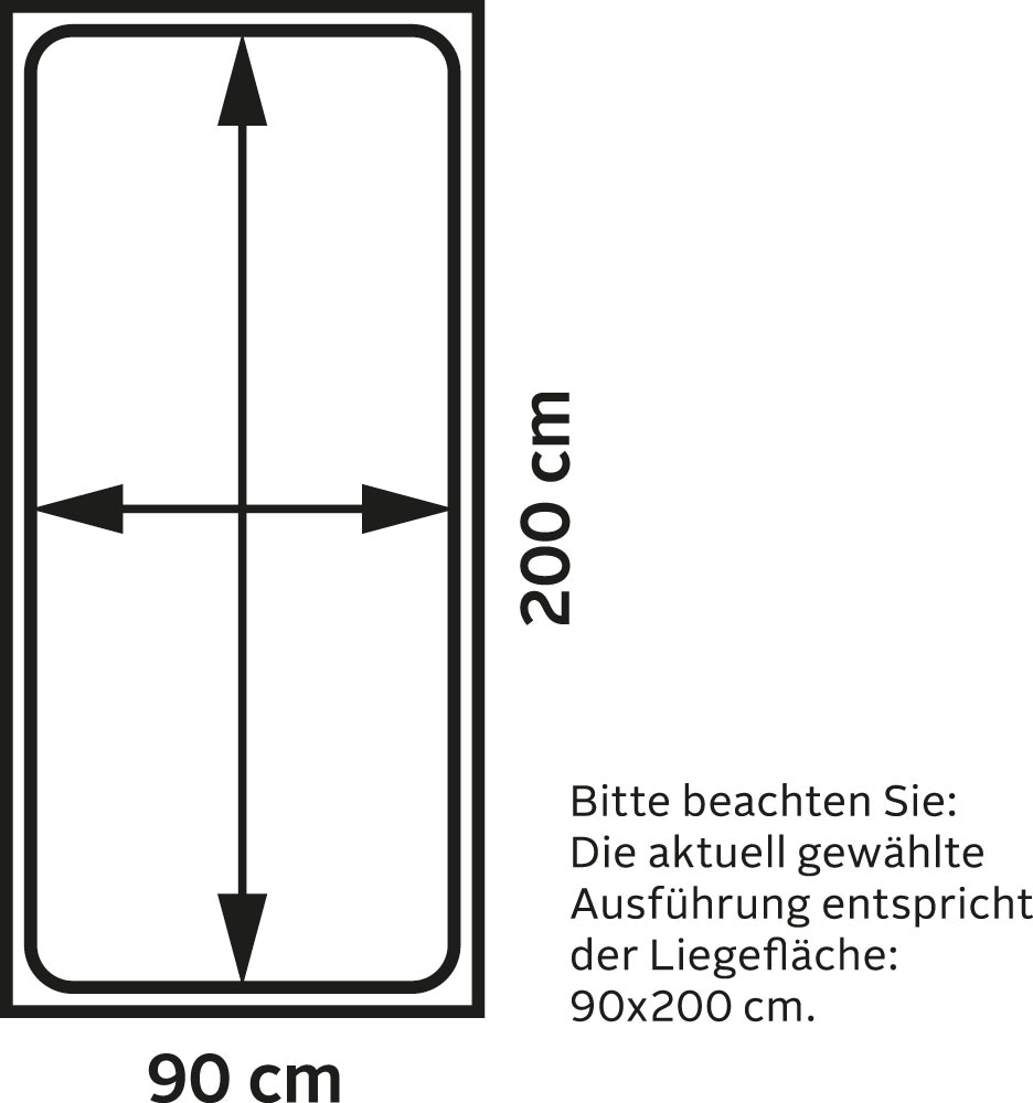 Begabino Funktionsbett, mit 2. Schlafgelegenheit