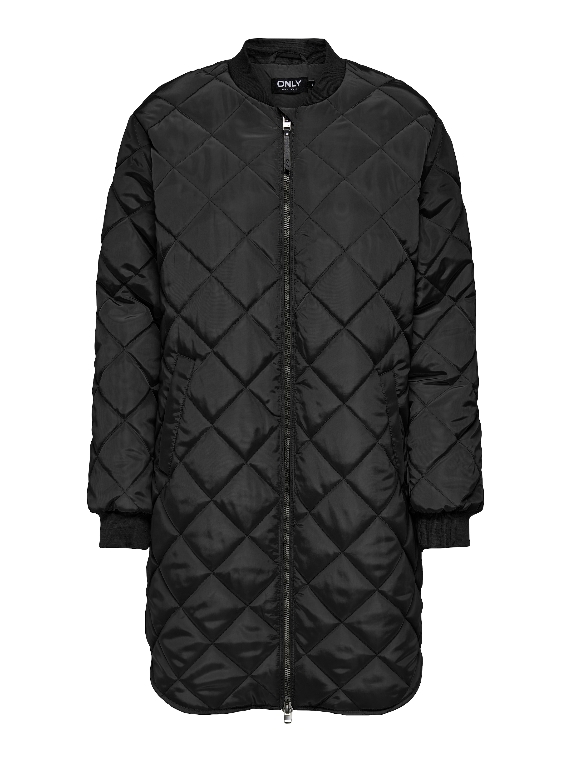 ONLY Steppmantel »ONLJESSICA QUILTED COAT ZIP CC OTW« Kunstfaser, Baseball Style