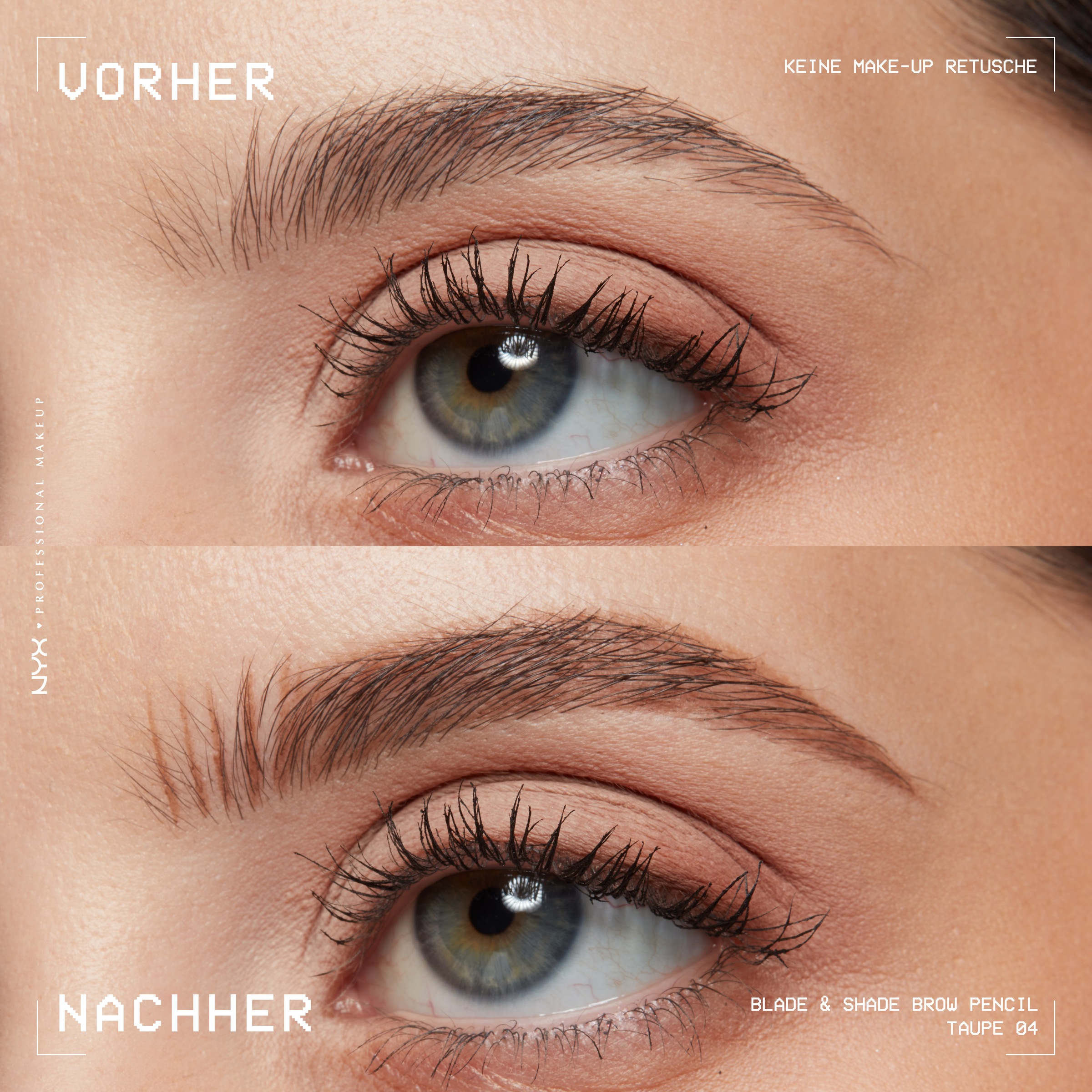 NYX Augenbrauenpflege »NYX Professional Makeup Blade & Shade Augenbrauenstift«