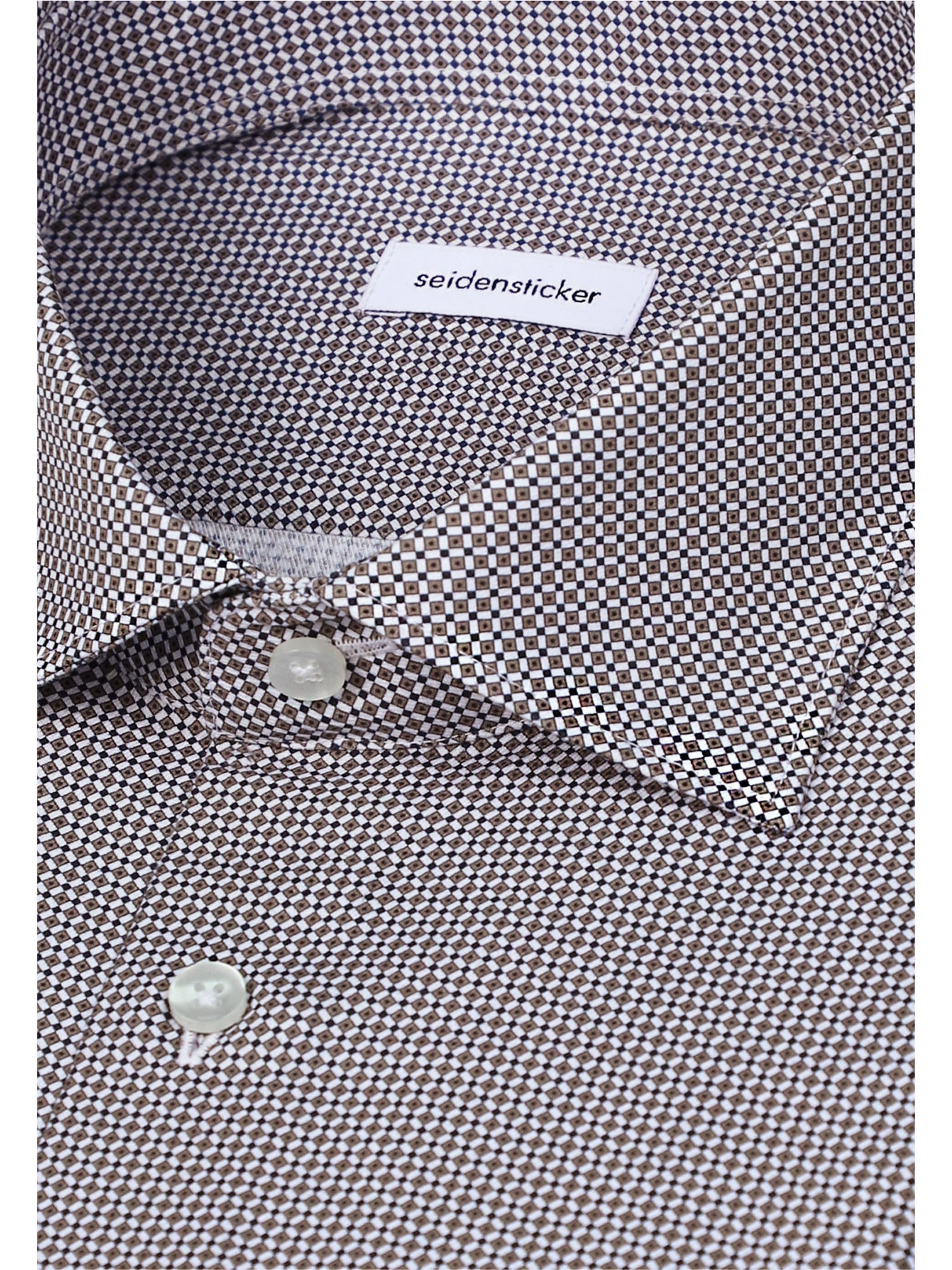seidensticker Businesshemd »Schwarze Rose« Shaped 1/1 Kentkragen Druck